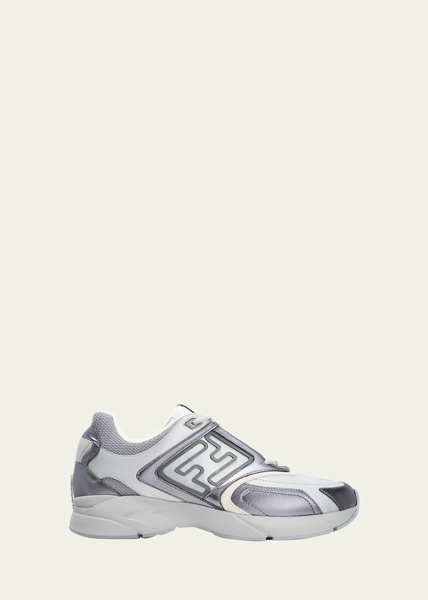 Fendi runner monochrome sneakers discount