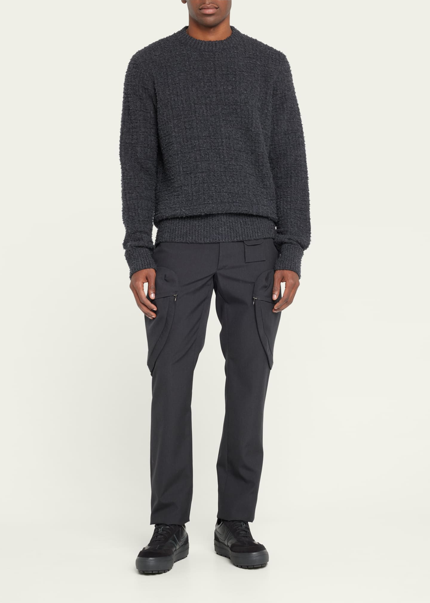 Givenchy Men's 4G Brushed Wool Sweater - Bergdorf Goodman