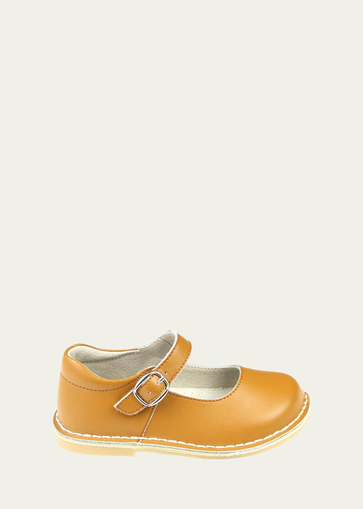 L'Amour Shoes Girl's Grace Mary Jane Leather Shoes, Baby/Toddlers/Kids