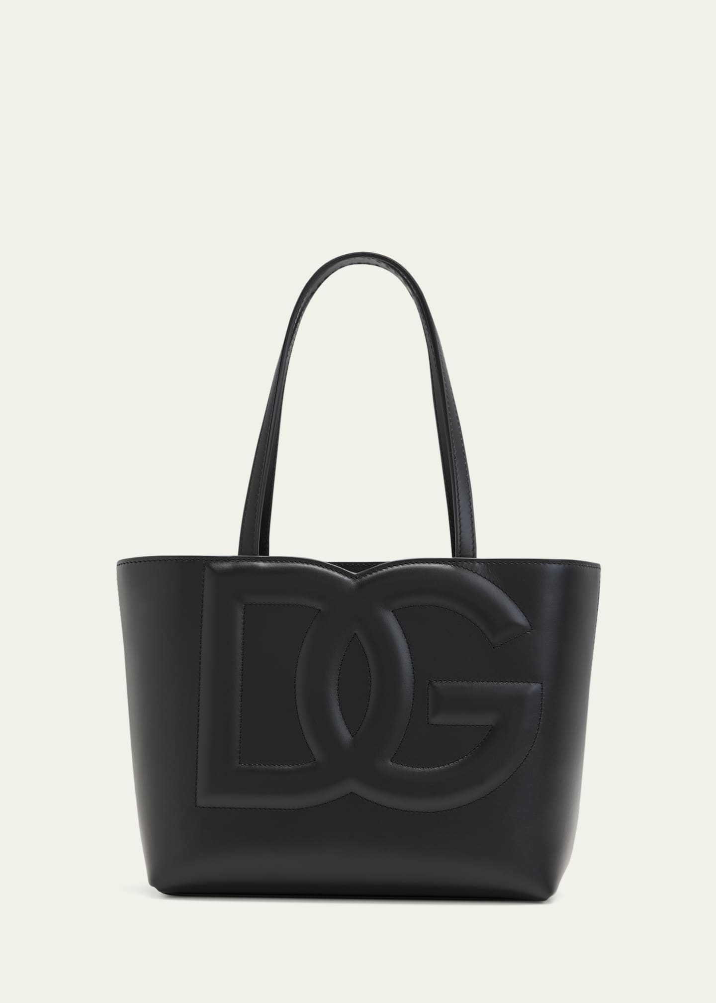 Dolce&Gabbana DG Logo Leather Tote Bag Image 1 of 5