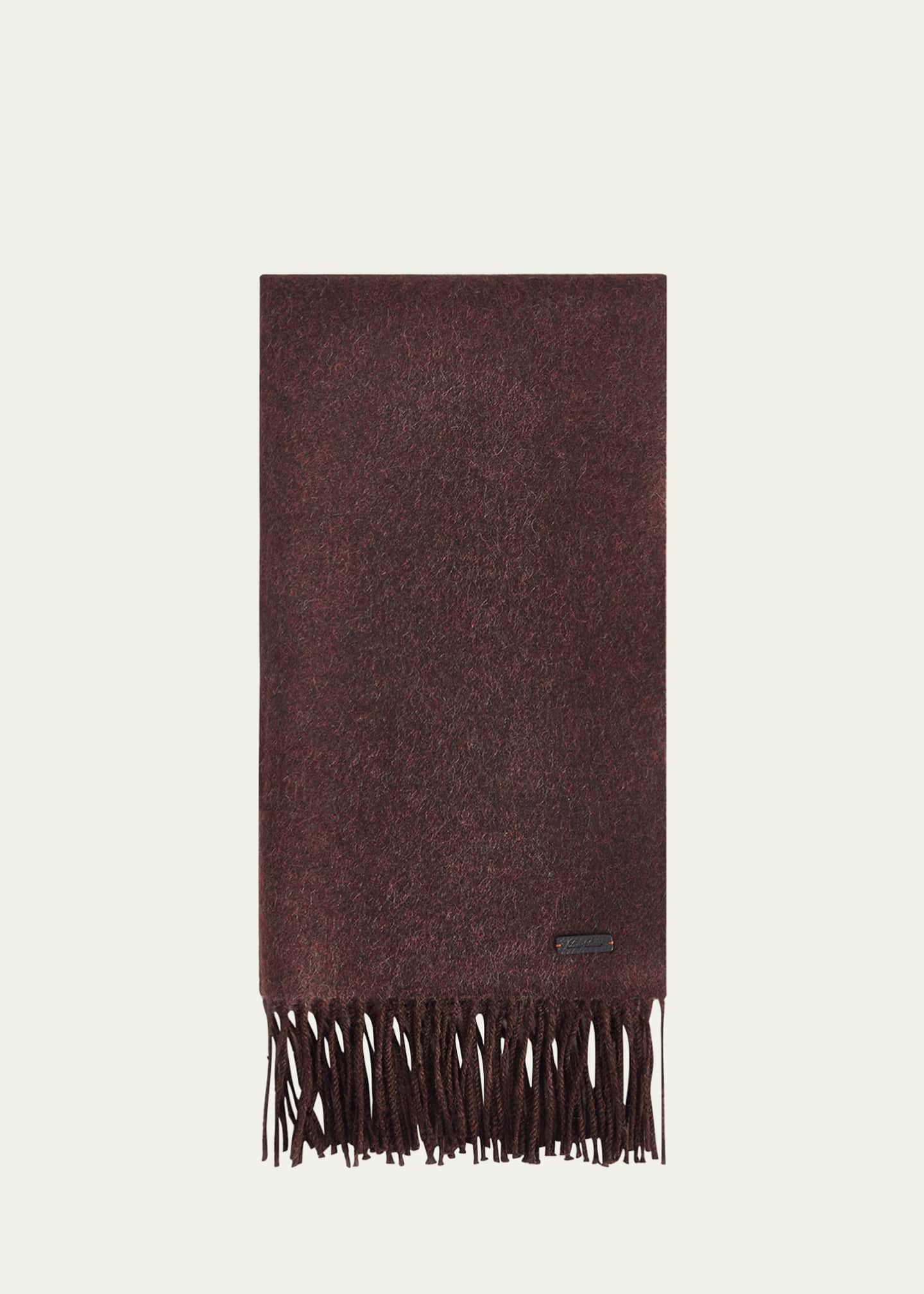 Loro Piana Men's CashmereAlpaca Large Fringe Scarf Bergdorf Goodman