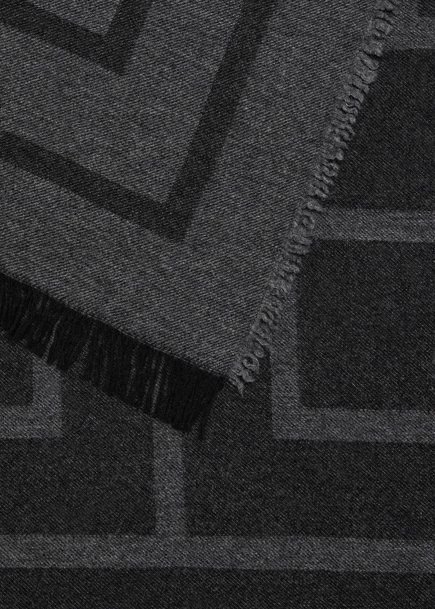 Toteme Monogram Wool-Cashmere Scarf Image 4 of 4