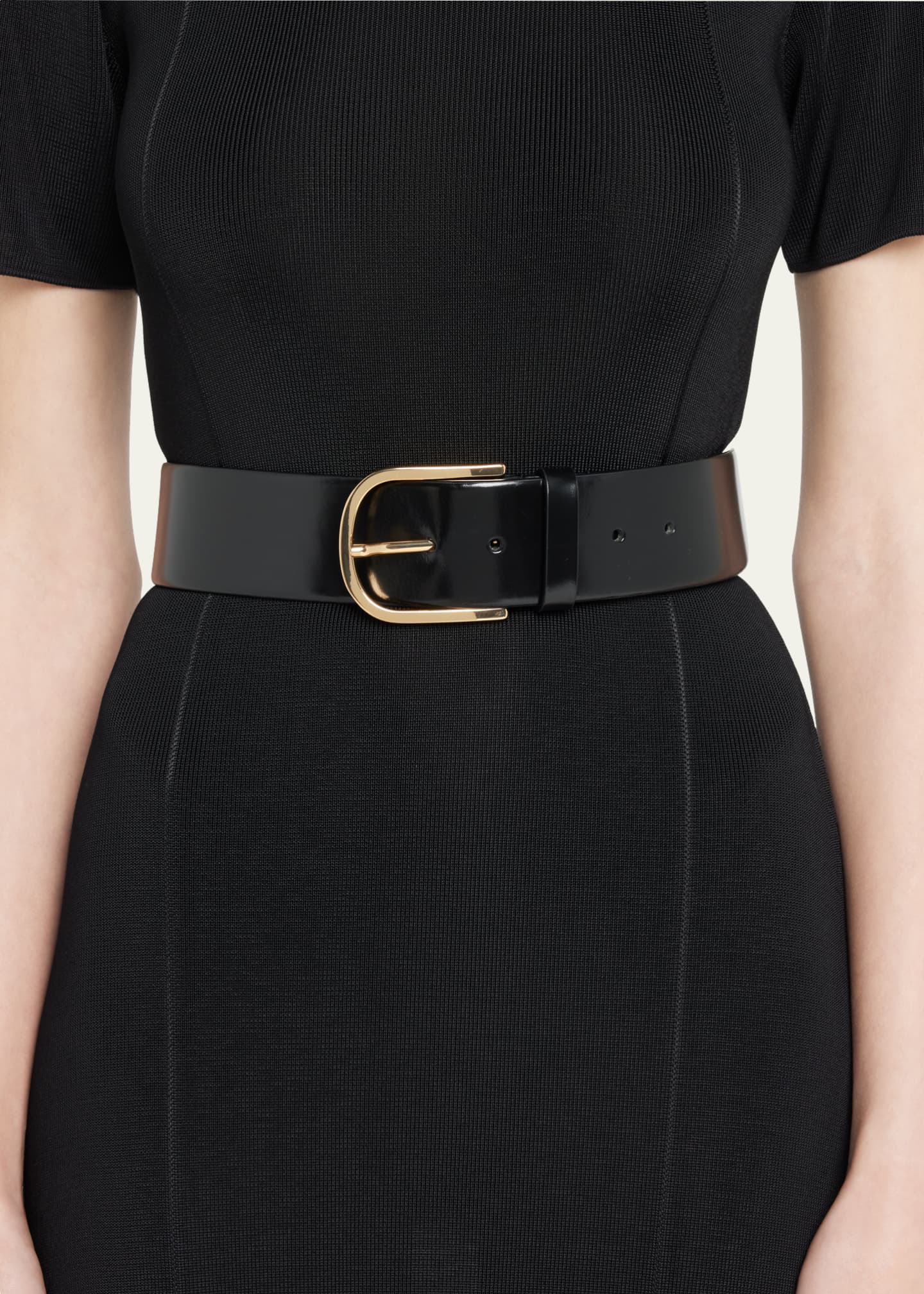 Toteme Wide Trouser Leather Belt - Bergdorf Goodman