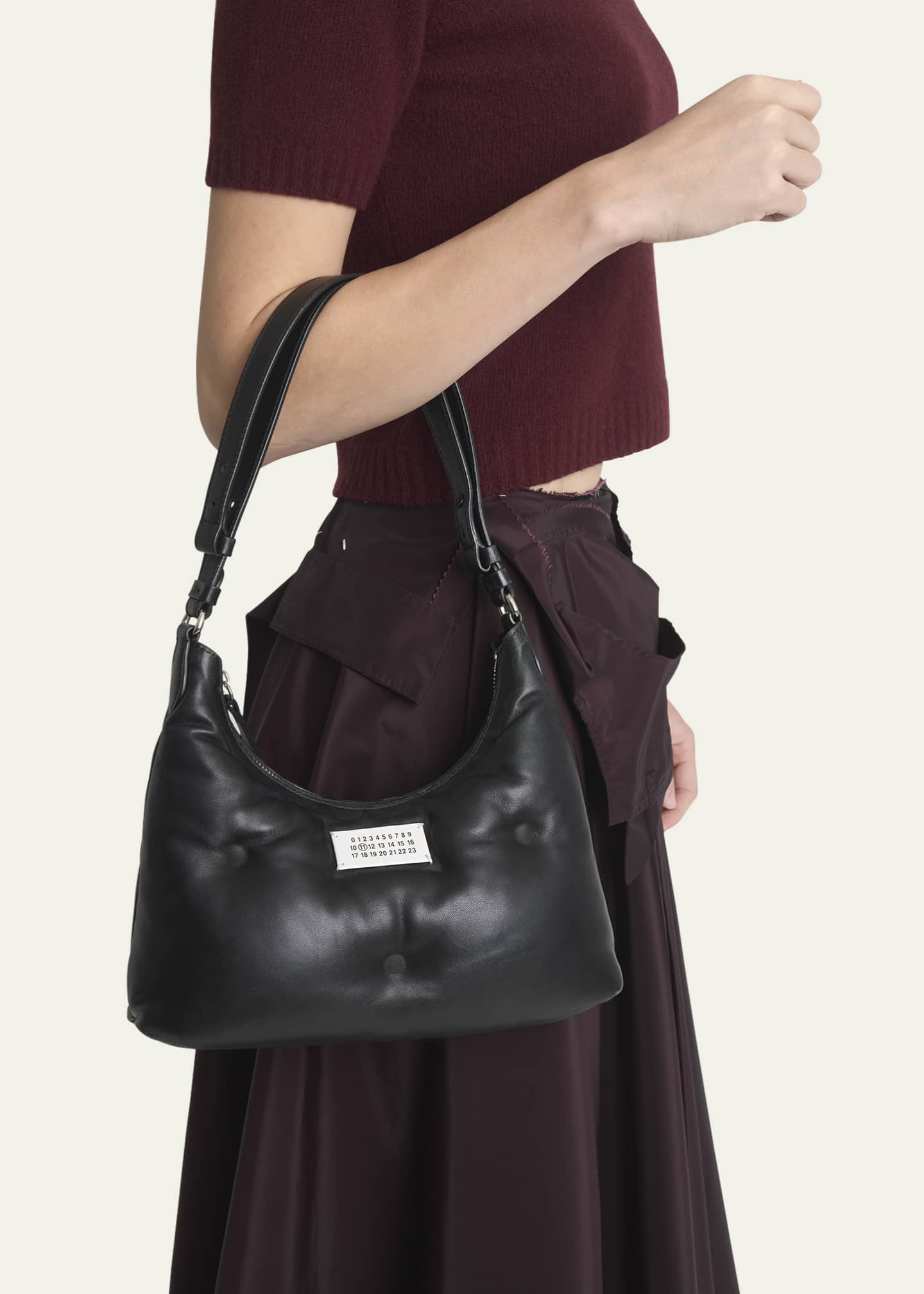 Maison Margiela Glam Slam Small Puffy Leather Shoulder Bag