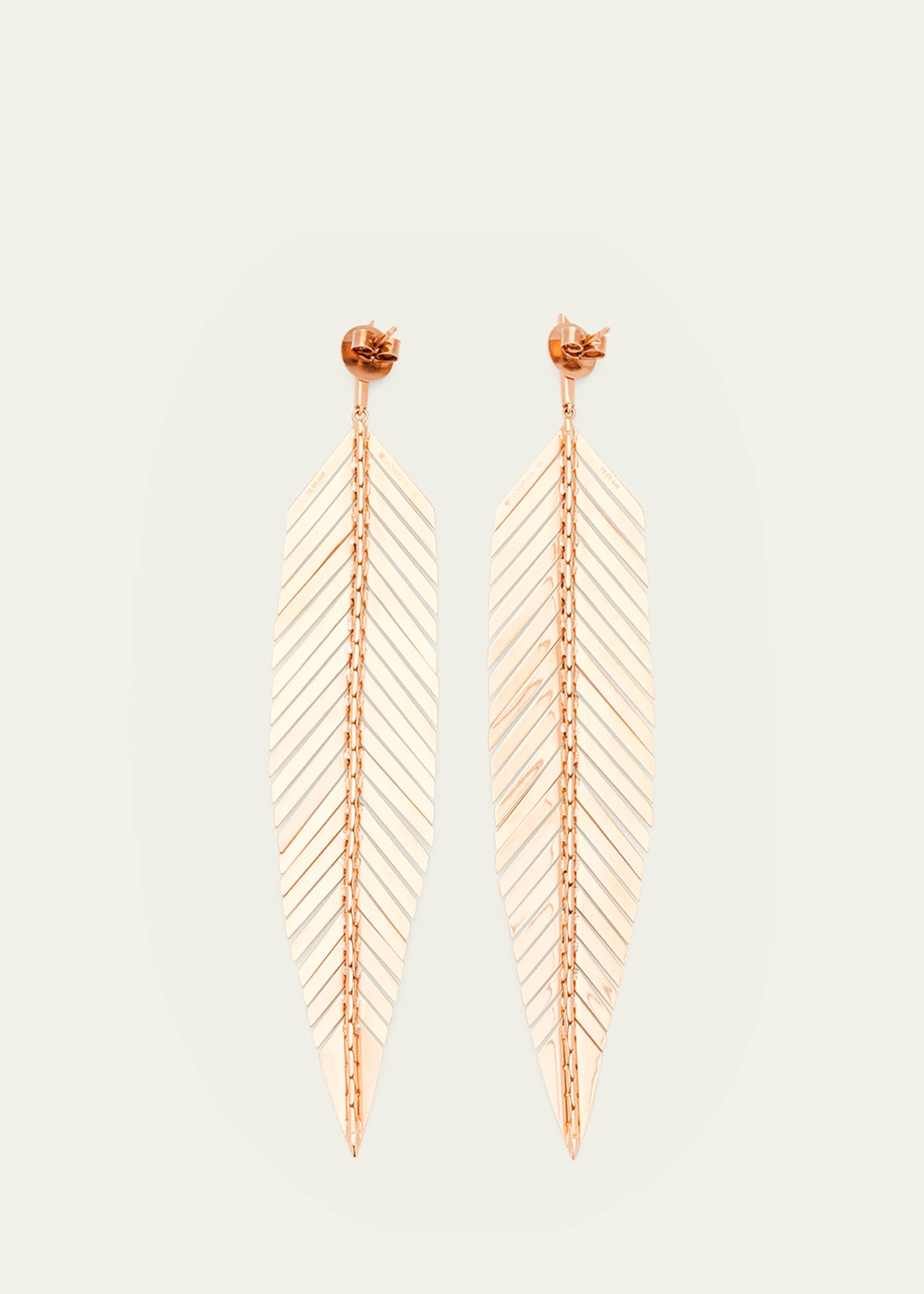 Loewe feather earrings sales
