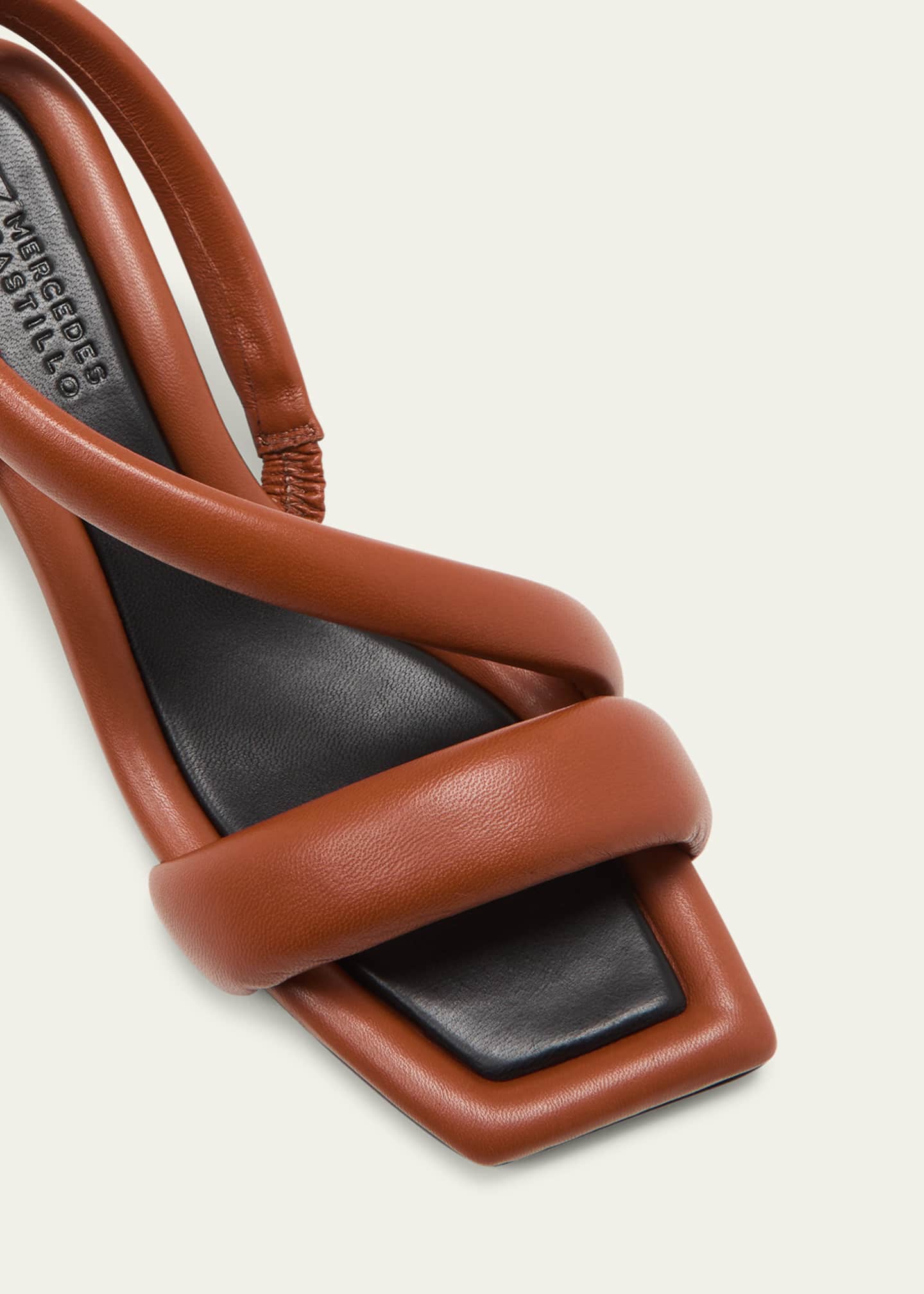 Mercedes Castillo Kristen Tubular Leather Slingback Sandals - Bergdorf ...