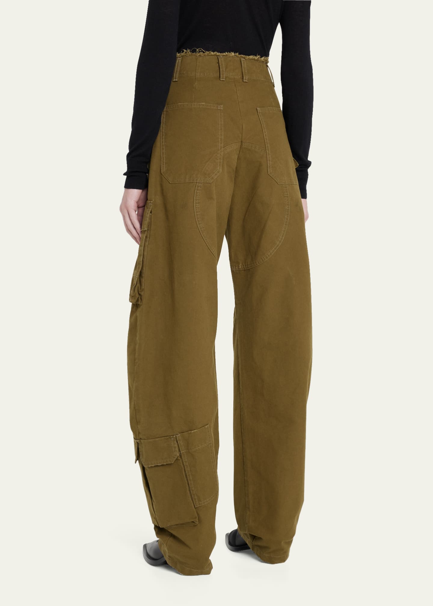 DARKPARK Rosalind Wide Tapered Cargo Pants - Bergdorf Goodman