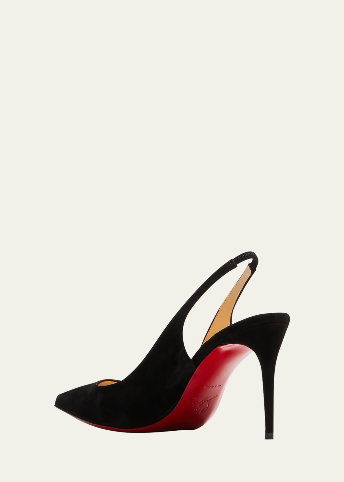 Christian Louboutin Kate Suede Red Sole Slingback Pumps - Bergdorf Goodman