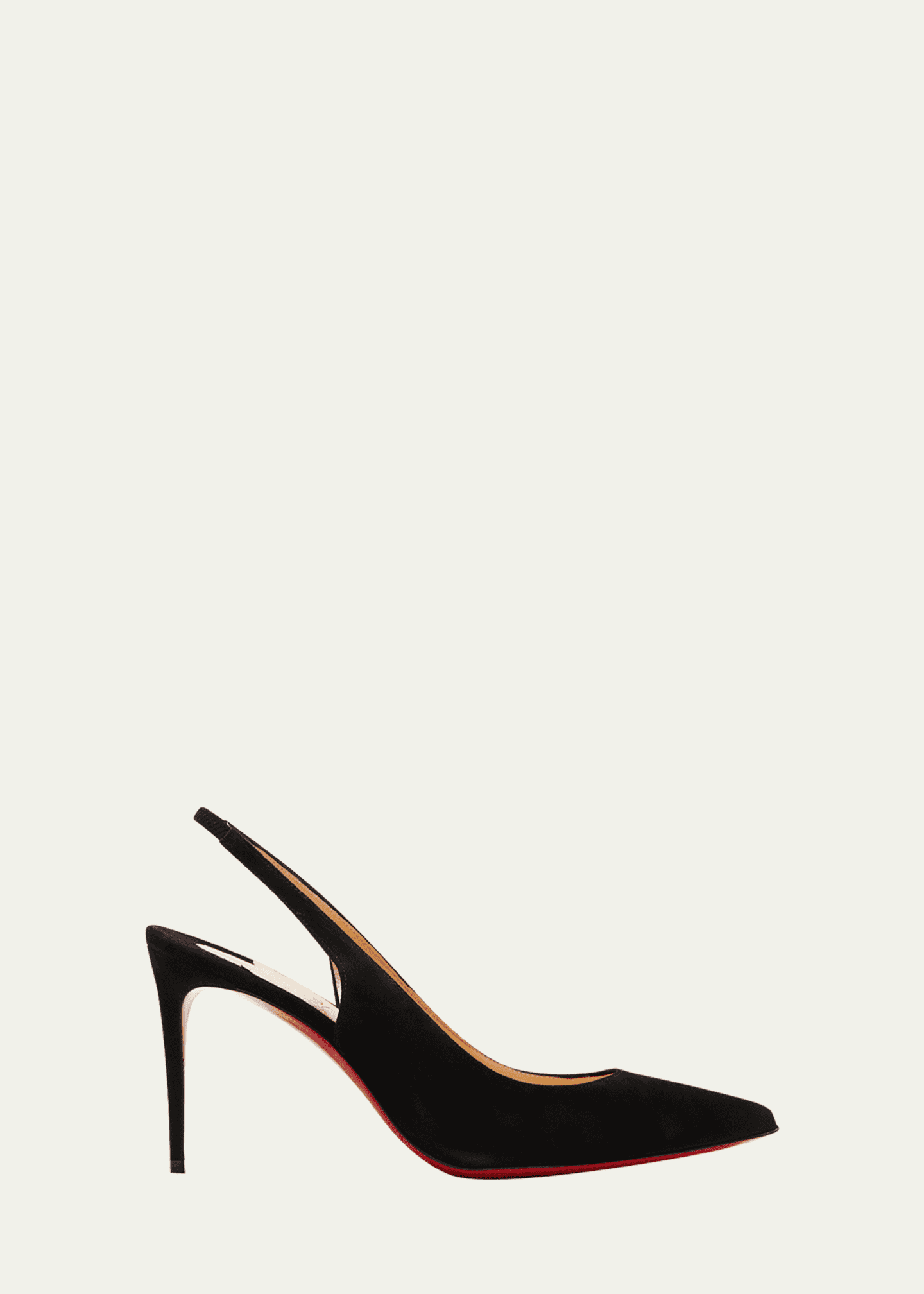 Christian Louboutin Kate Sling Suede Pumps 85 - Red - 37.5