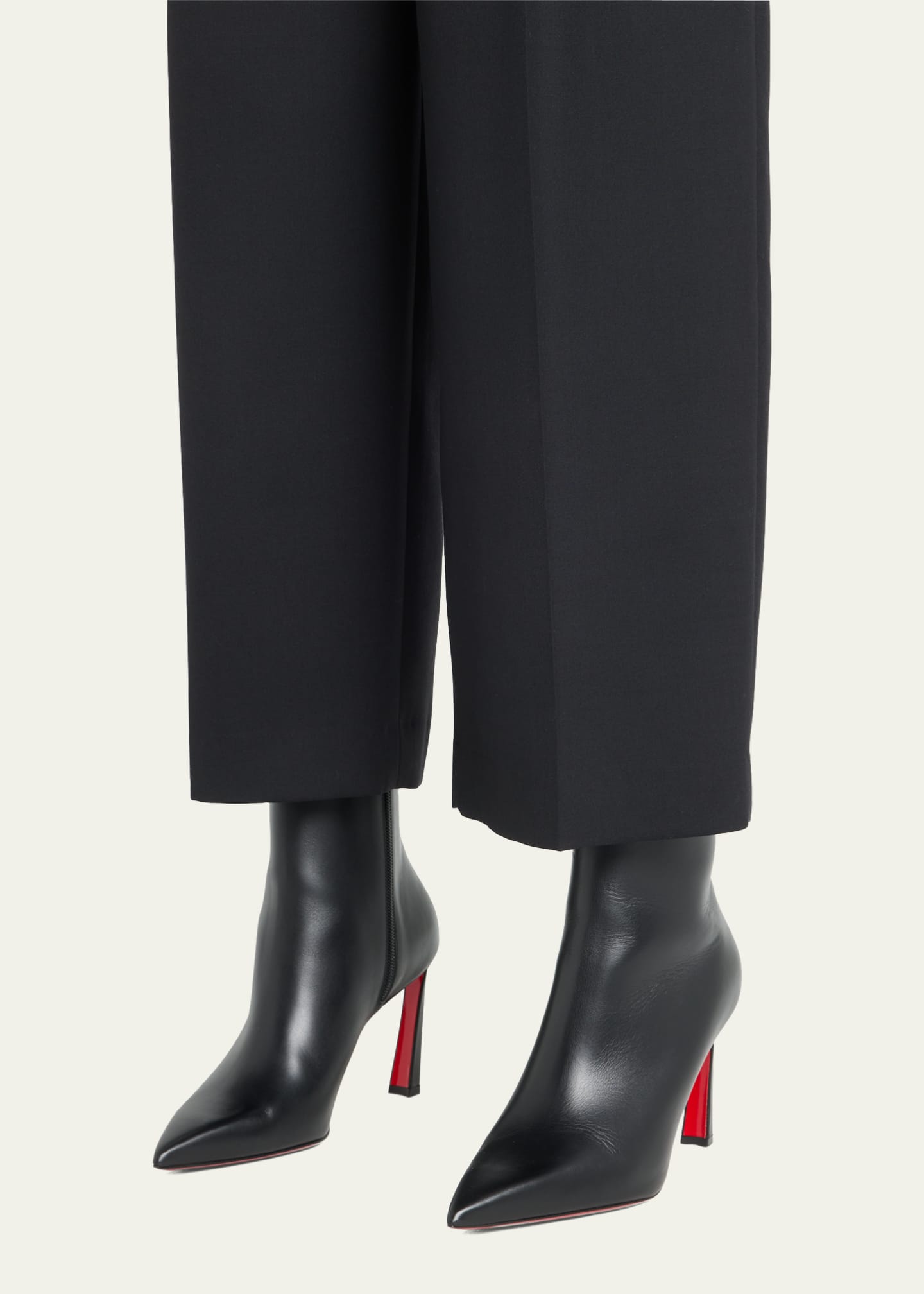 Christian Louboutin Condora Calfskin Red Sole Booties - Bergdorf Goodman