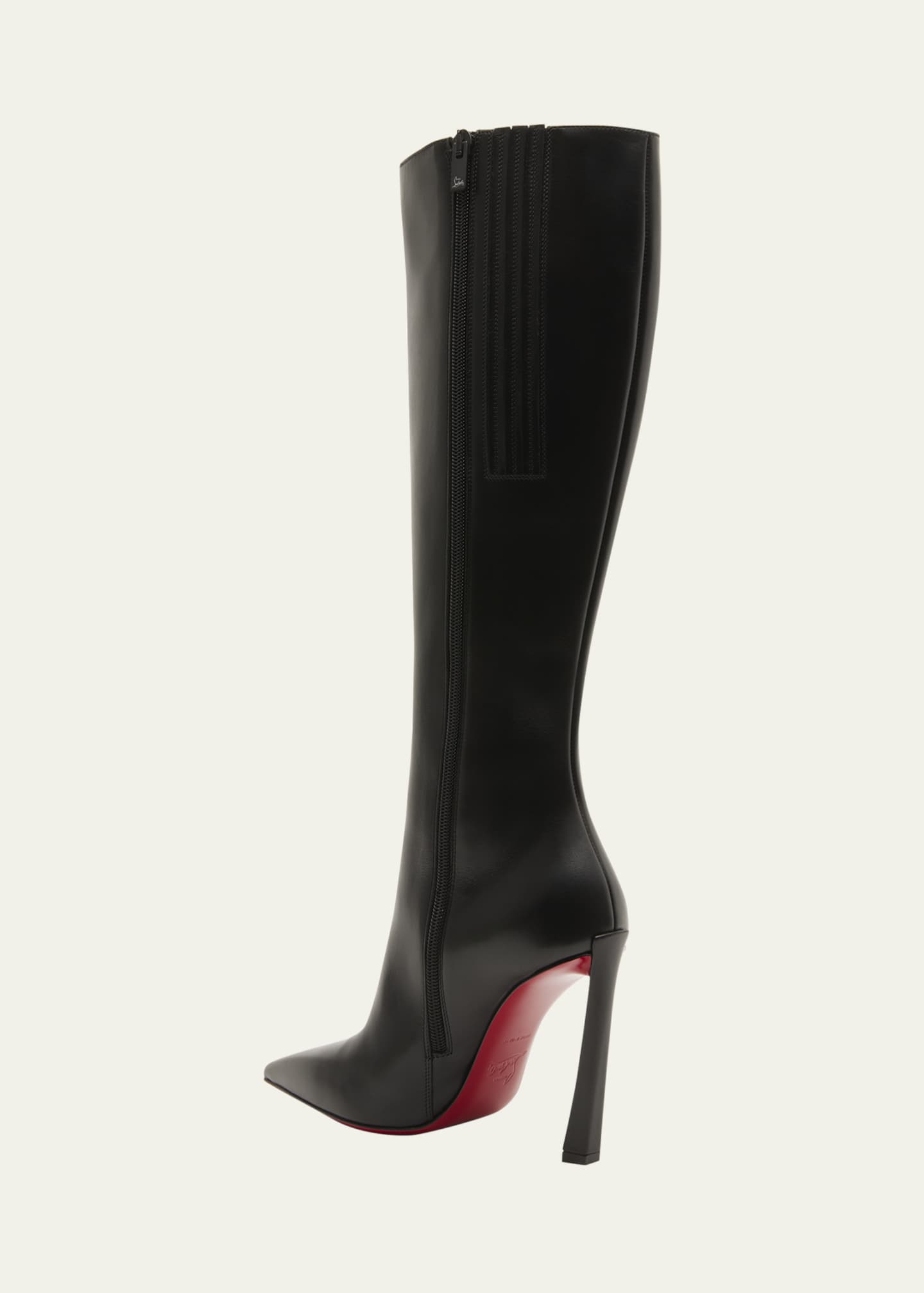 Womens Christian Louboutin Boots, Red Sole Boots