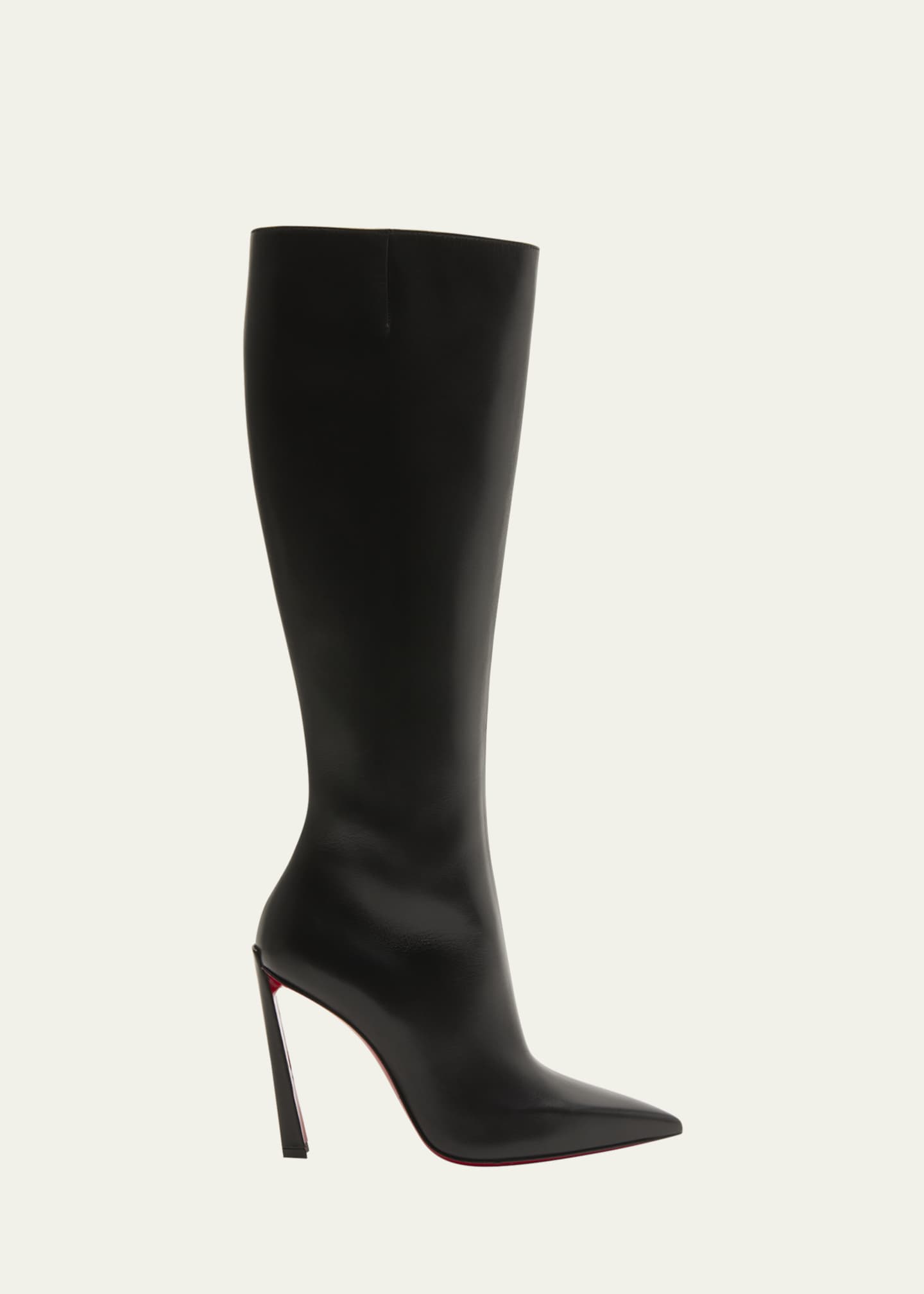 Christian Louboutin Condora Leather Red Sole Knee Boots Bergdorf Goodman