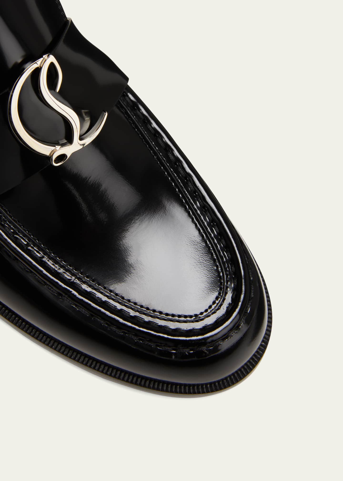 Silver red bottom on sale loafers