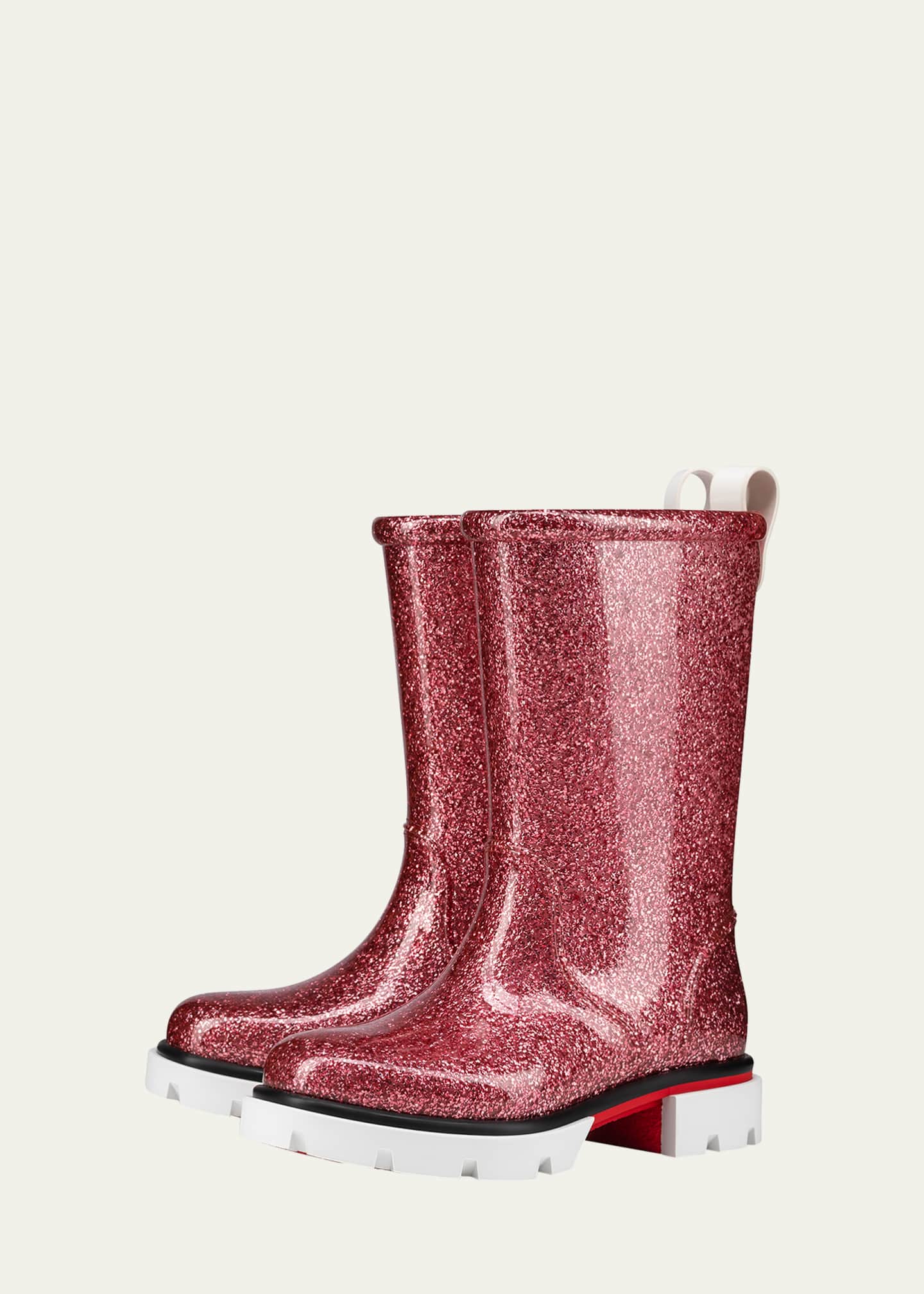 Womens glitter rain boots sale
