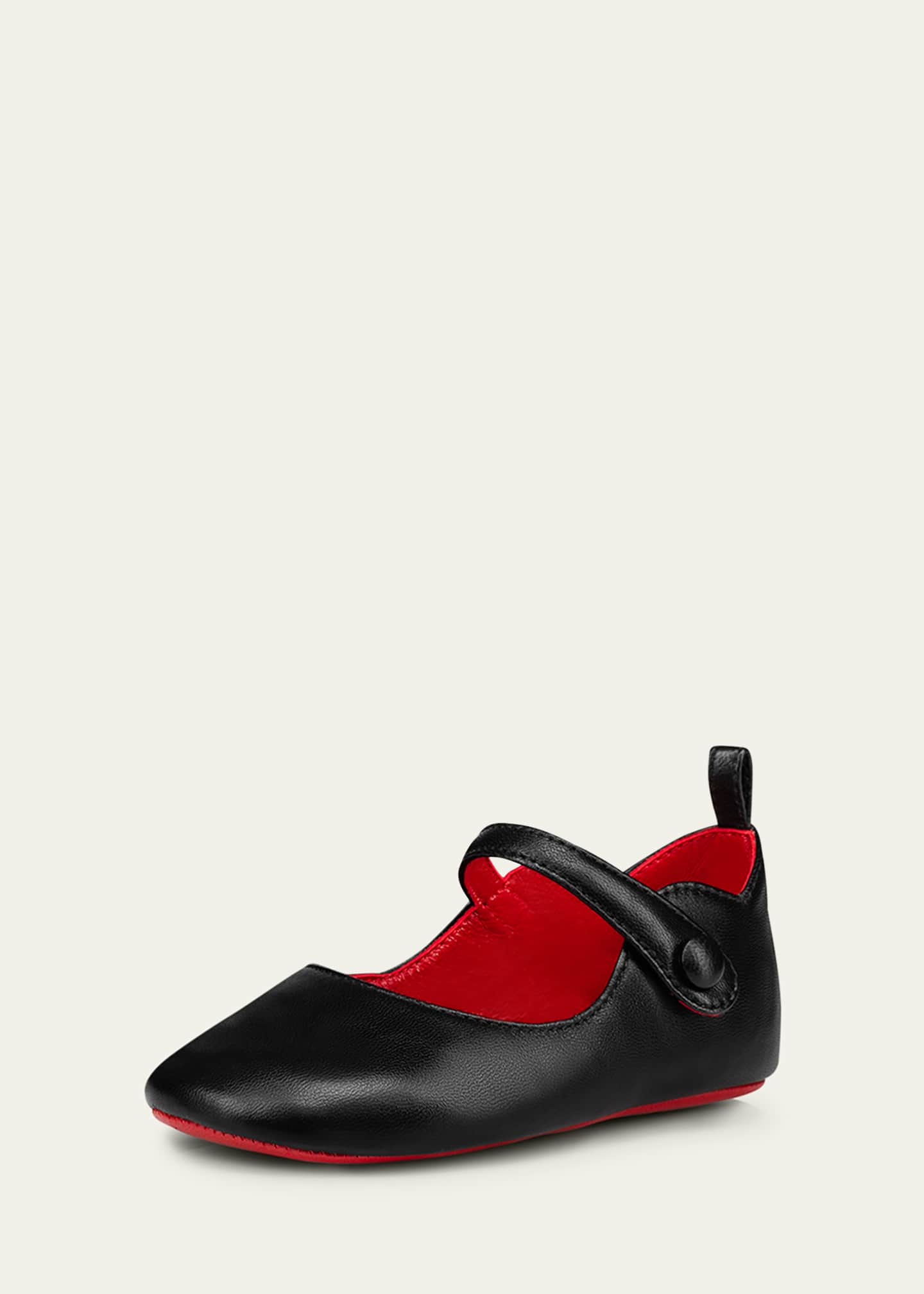 Christian Louboutin Girl s Love Chick Nappa Leather Ballerina