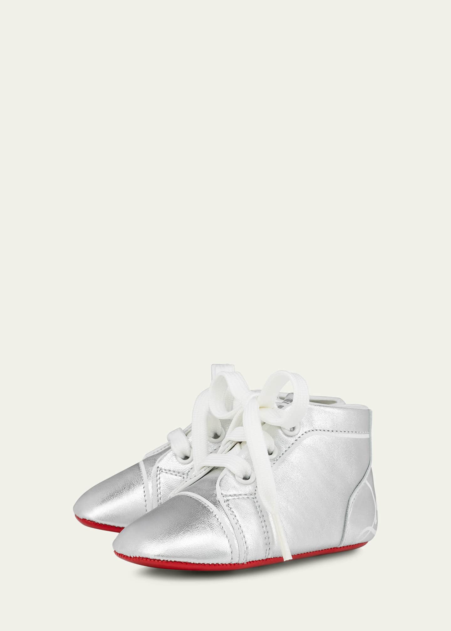 Christian Louboutin Kid s Funnyto Shiny Sneakers Babies