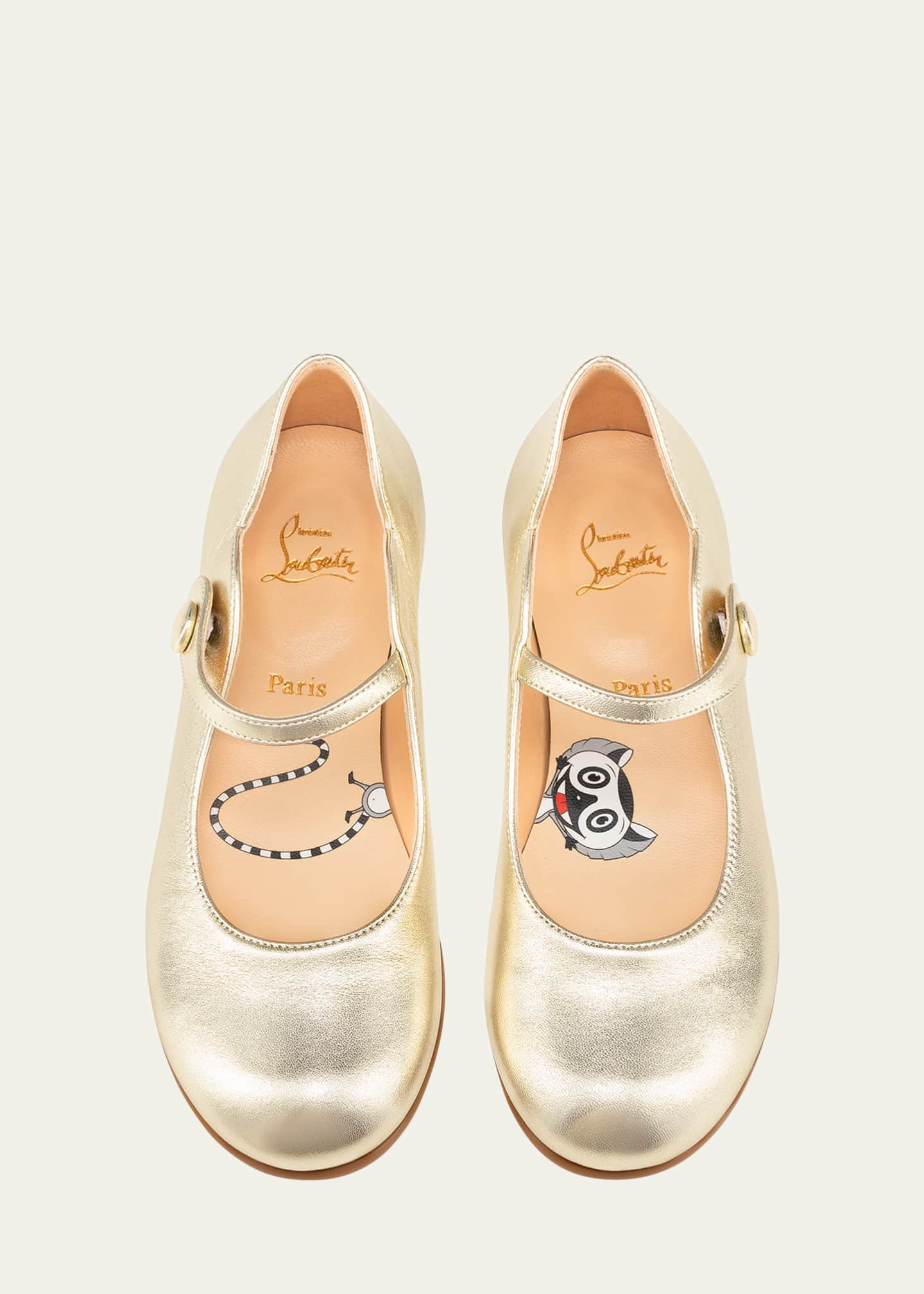 aspekt sjækel Ansigt opad Christian Louboutin Girl's Melodie Scalloped Ballerina Flats, Toddlers/Kids  - Bergdorf Goodman