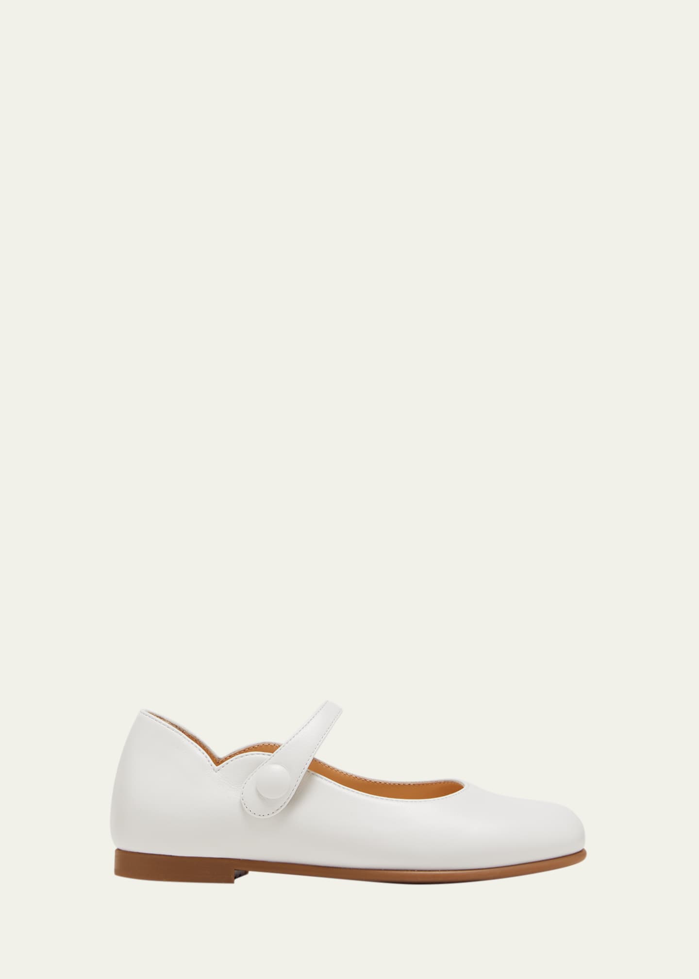 Christian Louboutin Girl s Melodie Chick Leather Ballerina Flats Toddler Kids