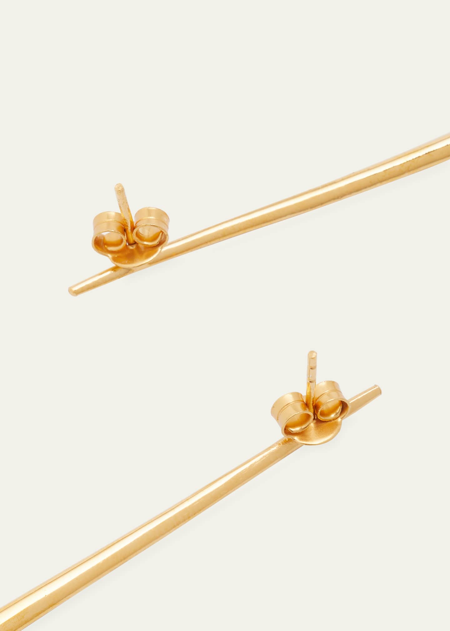 KHIRY Adisa Drop Earrings in Nude Polished 18k Vermeil Image 4 of 4