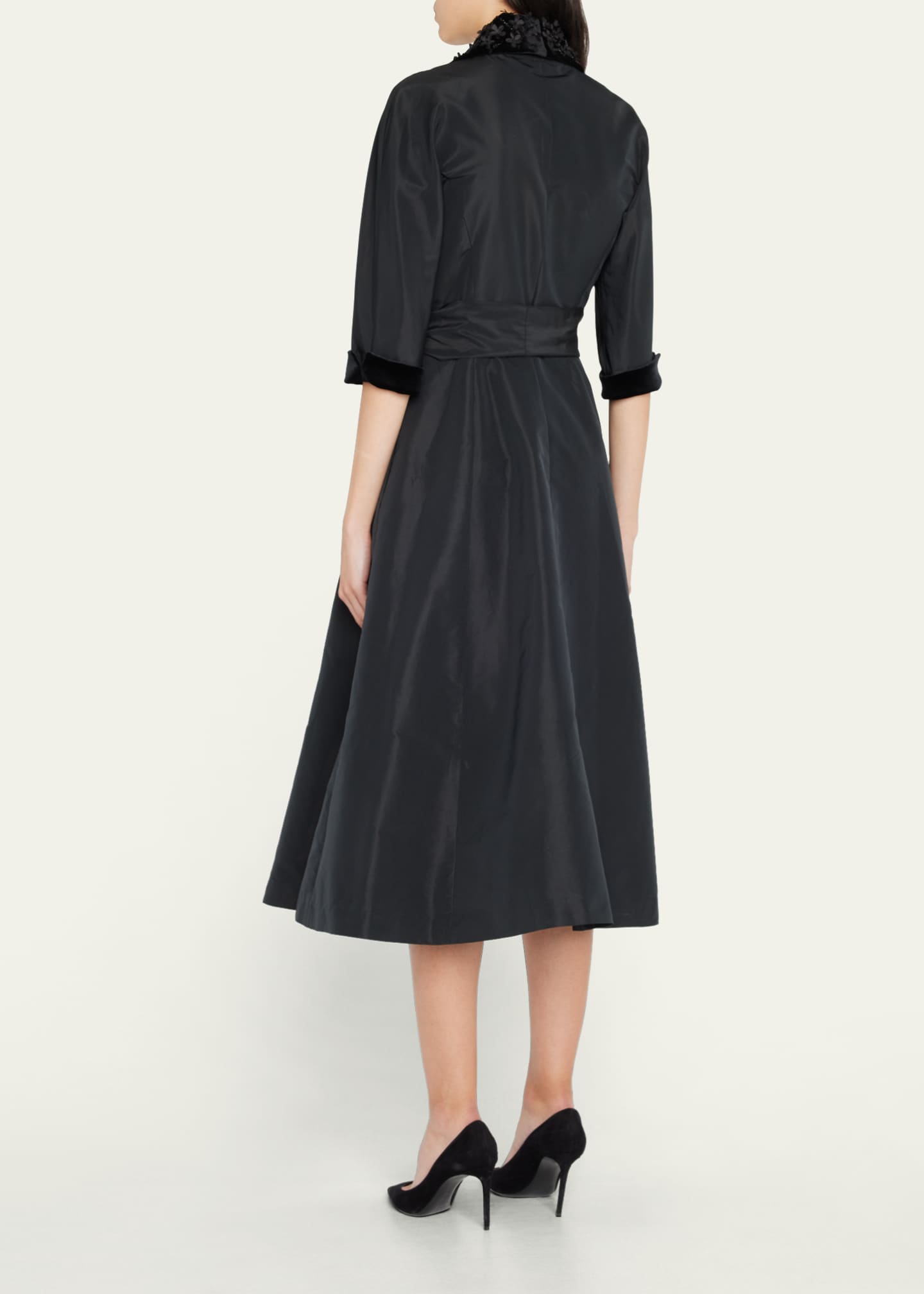 Dress Party Midi By Teri Jon In Black, Size: L