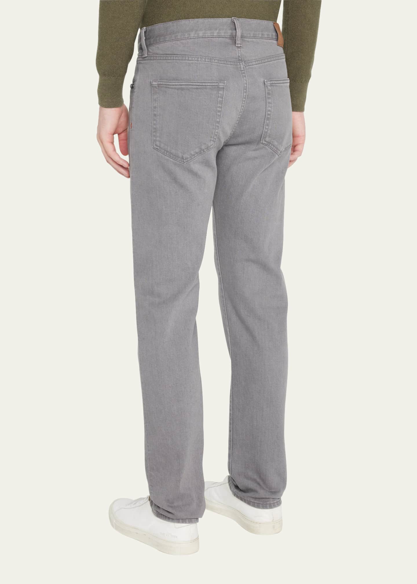 Loro Piana Men's 5-Pocket Grey Denim Jeans - Bergdorf Goodman