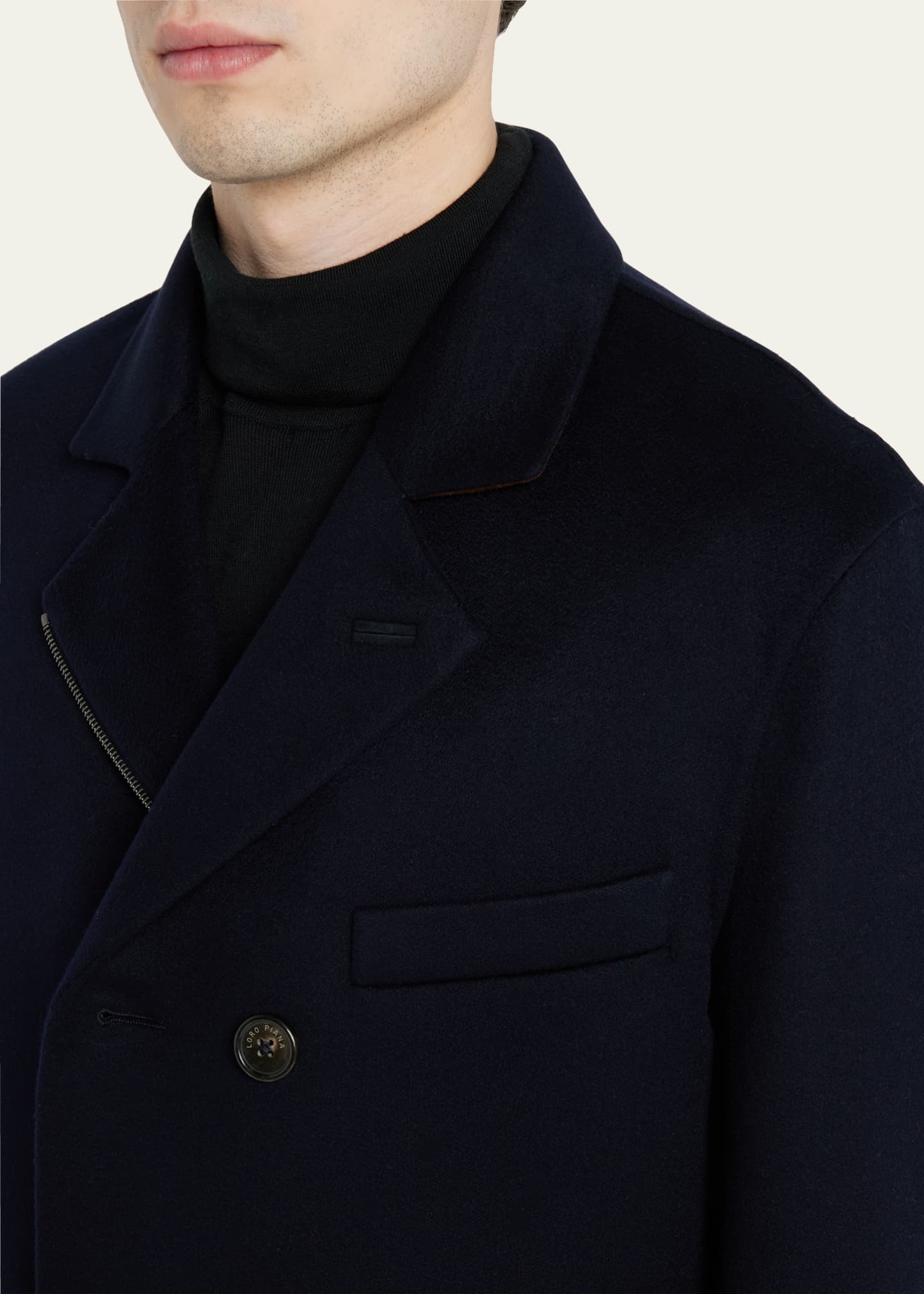 Loro Piana Men s Cashmere Double Breasted Overcoat Bergdorf Goodman