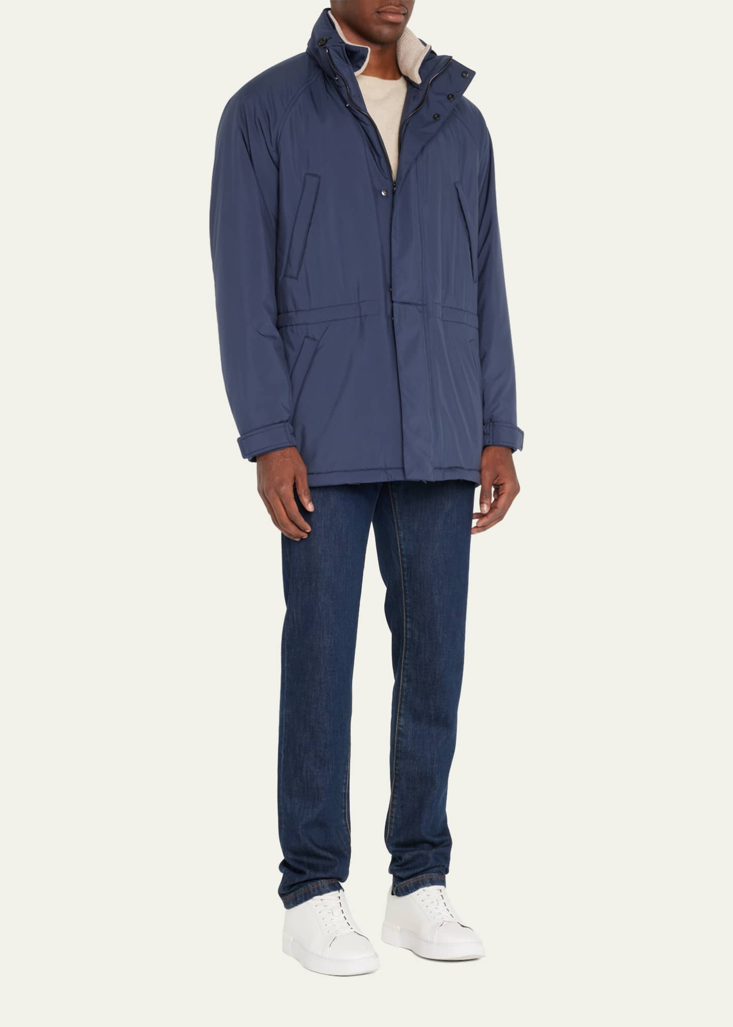 Loro Piana Men's Hideaway Hood Storm Jacket Bergdorf Goodman