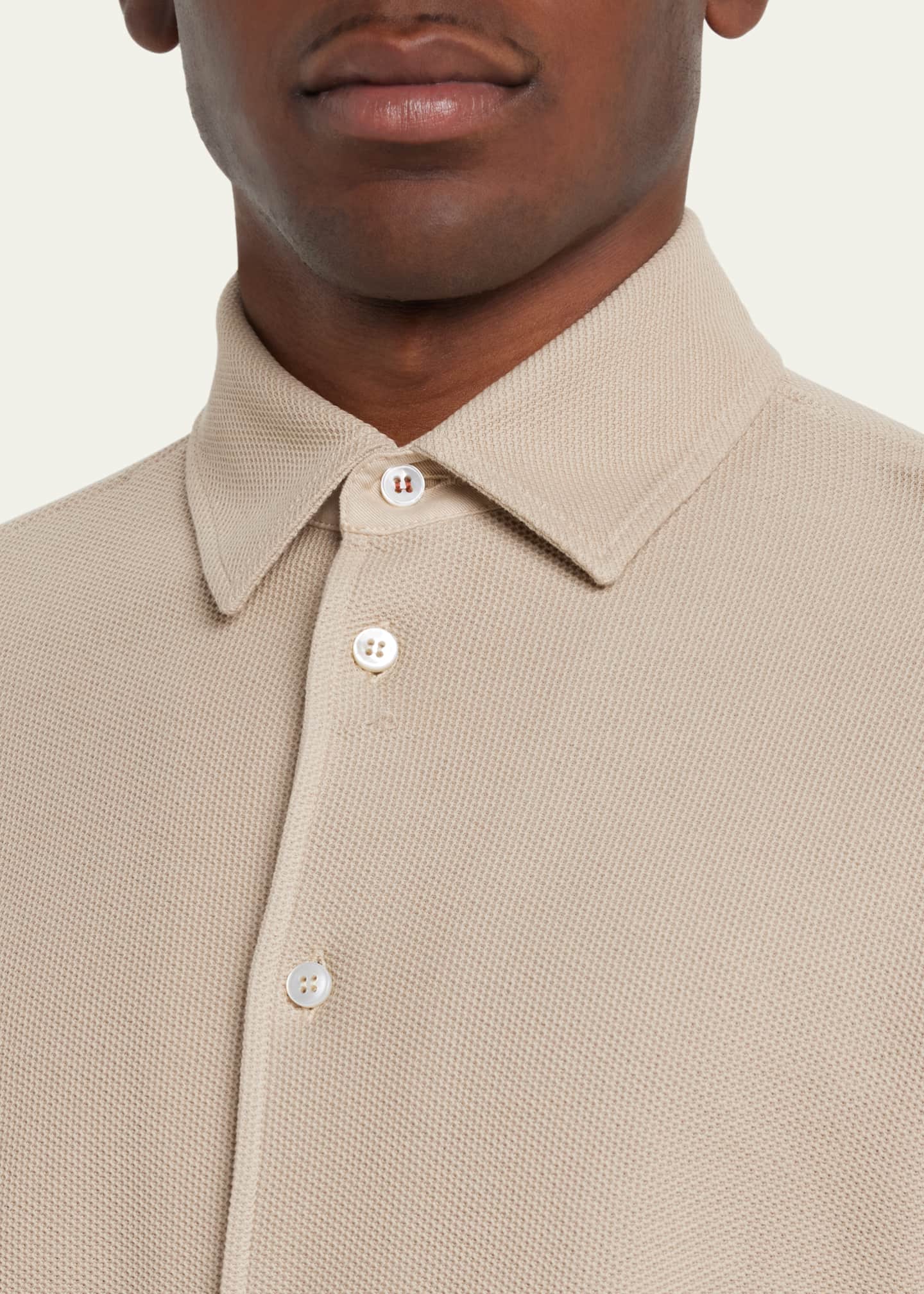 Oprichter Likken passen Loro Piana Men's Slim-Fit Cotton Piqué Sport Shirt - Bergdorf Goodman