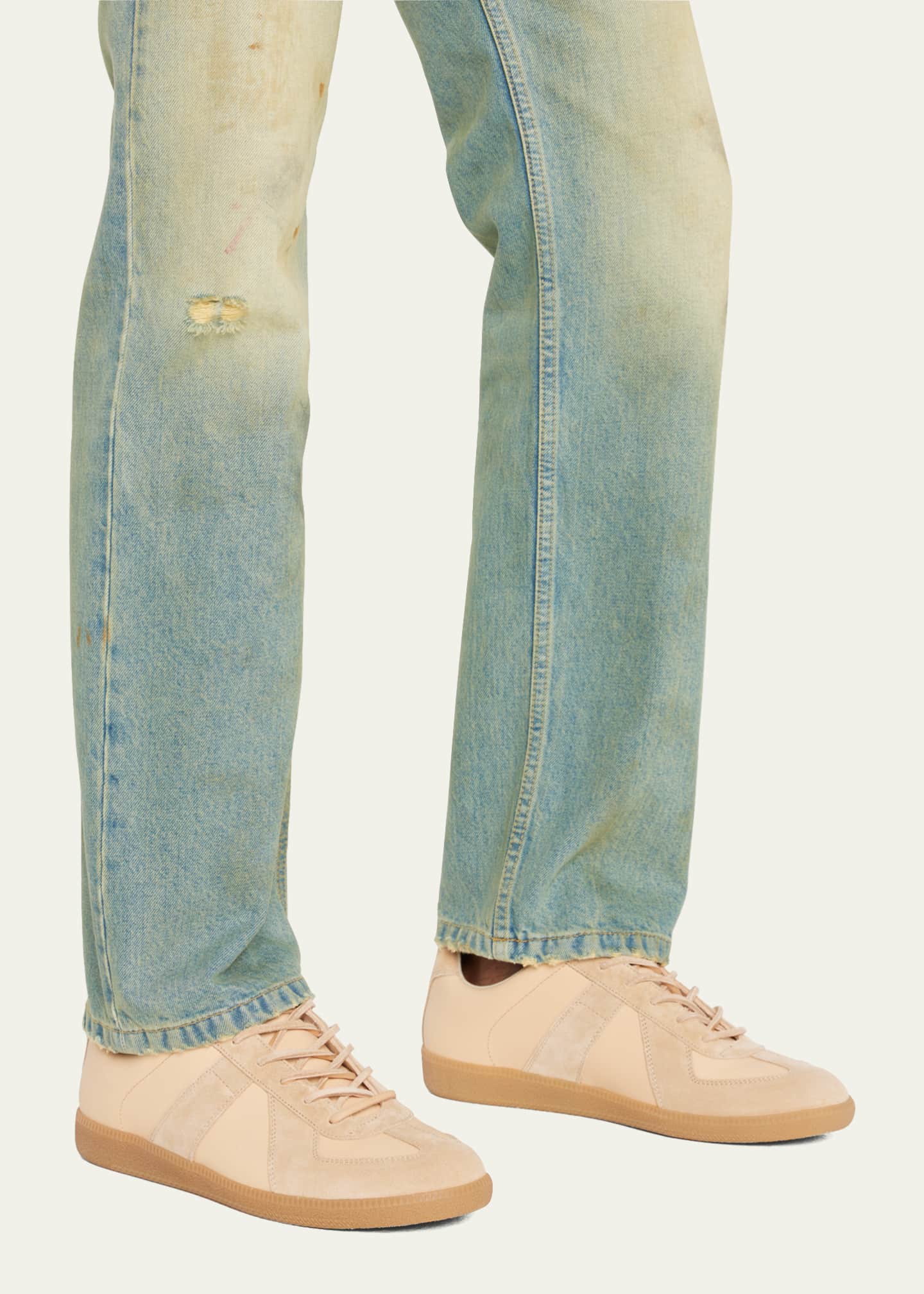 Maison Margiela Men s Replica Low Top Leather Sneakers Bergdorf Goodman