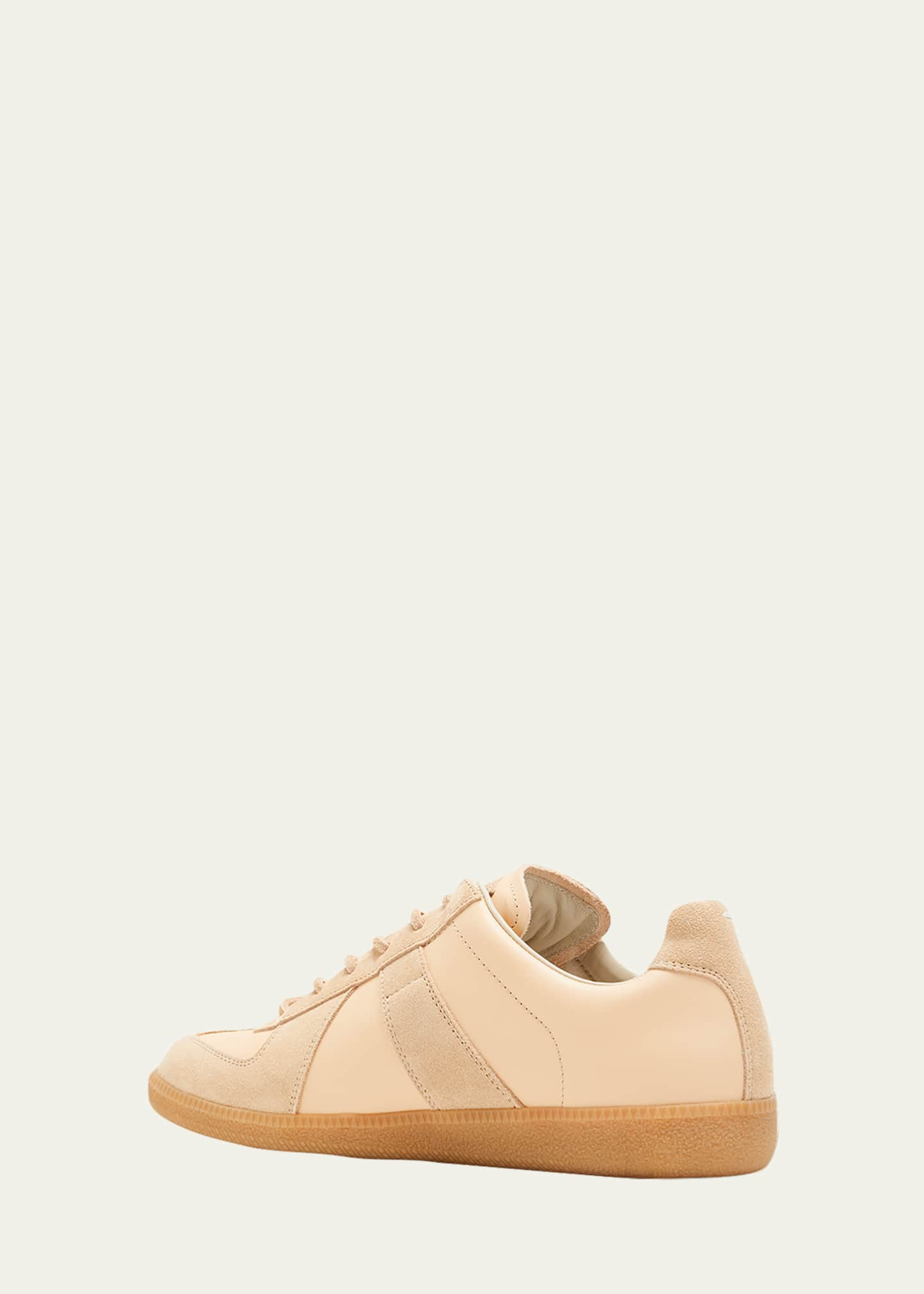 Maison Margiela Men's Replica Low-Top Leather Sneakers - Bergdorf Goodman