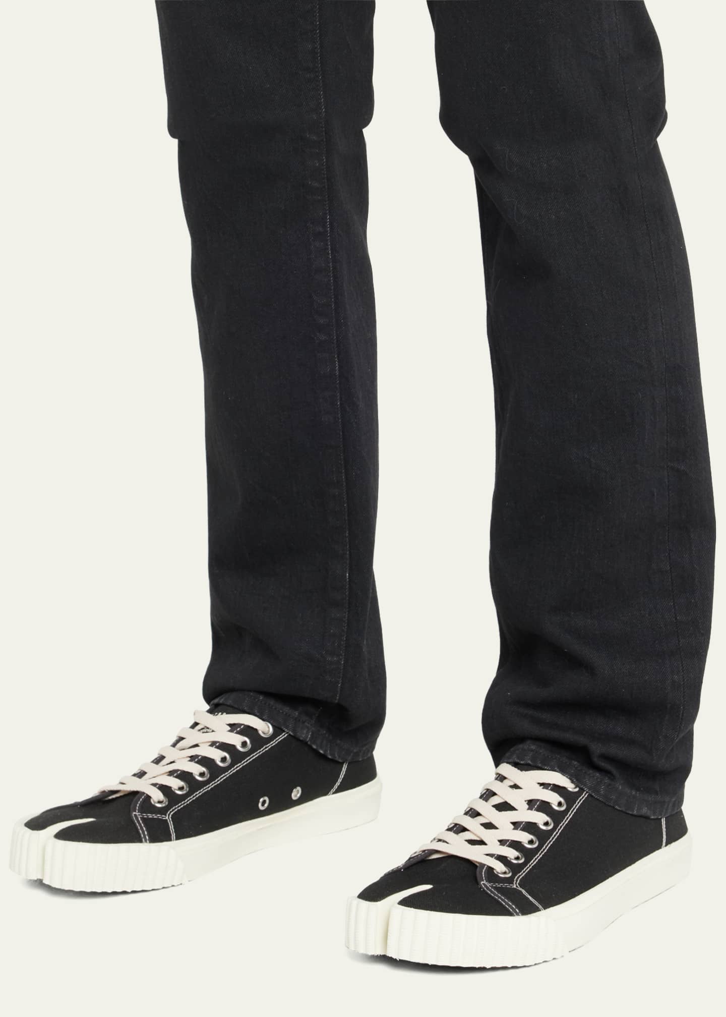 Maison Margiela Men s Tabi Split Toe Canvas Low Top Sneakers