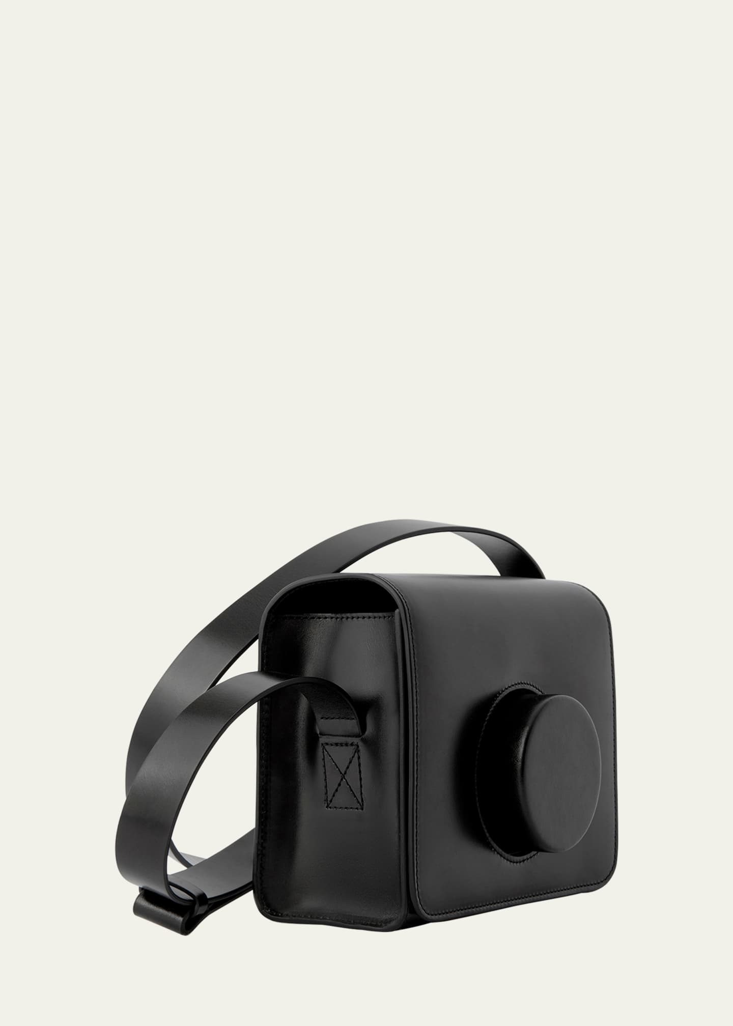 LEMAIRE Flap Leather Camera Crossbody Bag Image 2 of 5