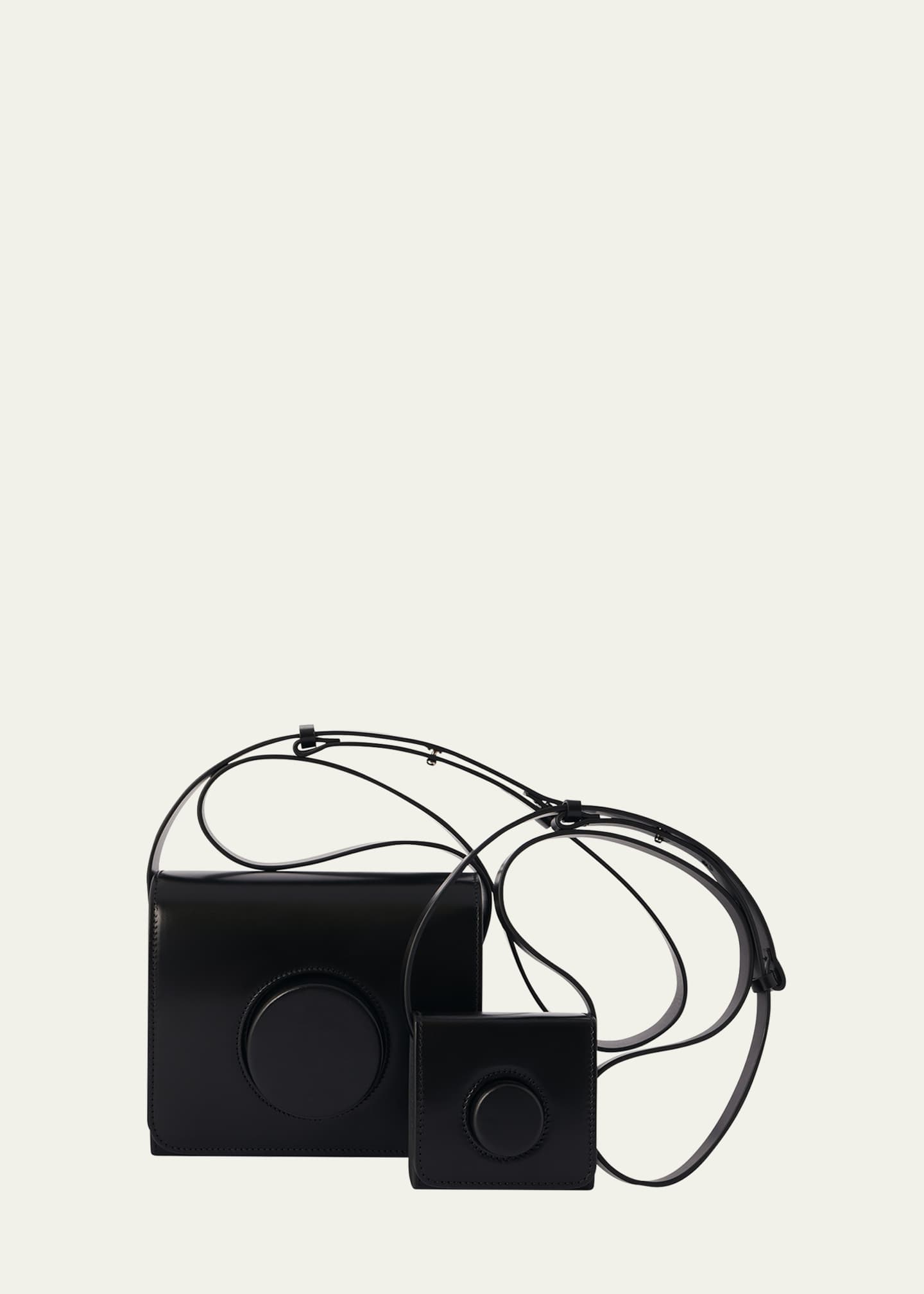 LEMAIRE Flap Leather Camera Crossbody Bag Image 5 of 5