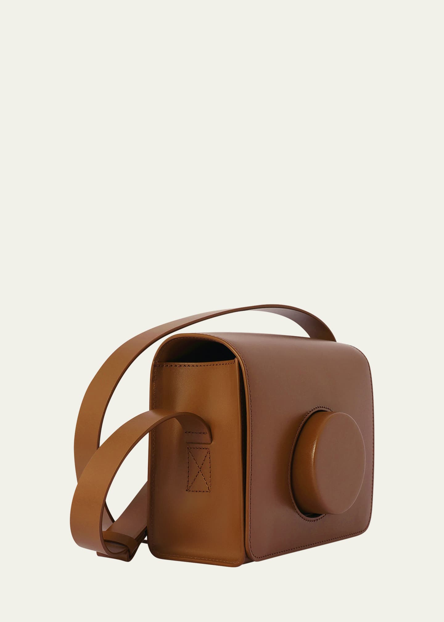 LEMAIRE Flap Leather Camera Crossbody Bag Image 2 of 5