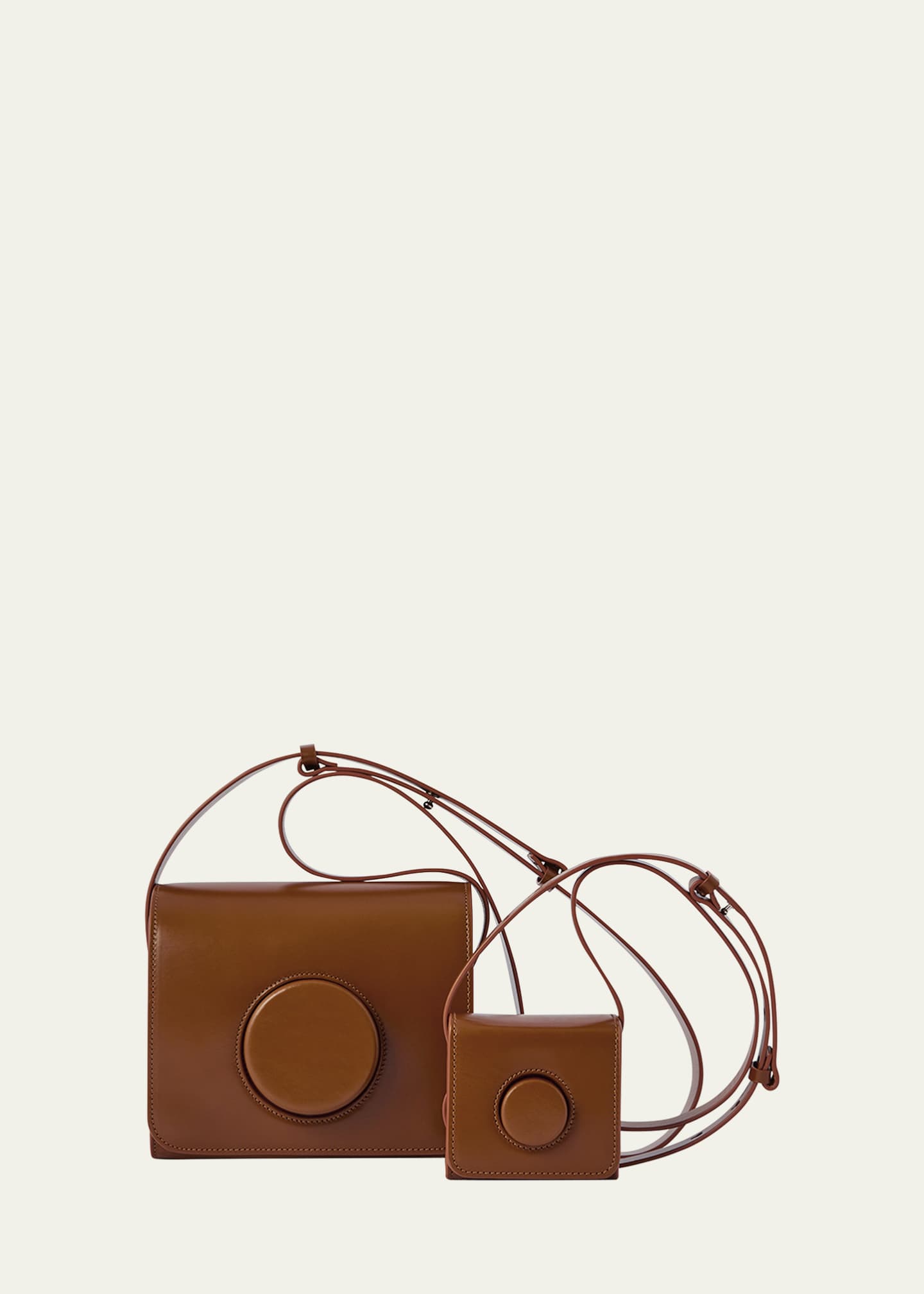 LEMAIRE Flap Leather Camera Crossbody Bag Image 5 of 5