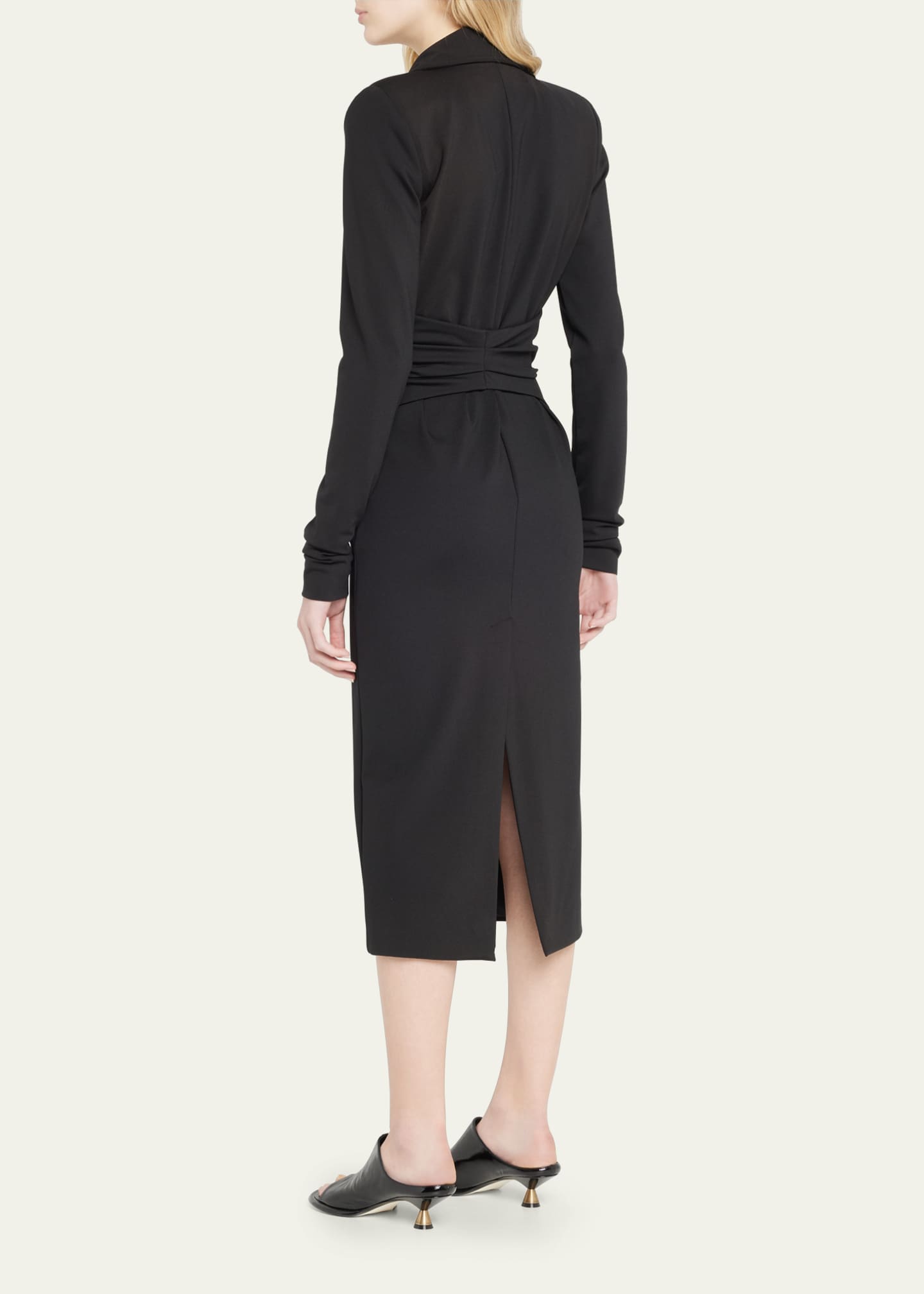 Gauge 81 Moata VNeck Blazer Midi Dress Bergdorf Goodman