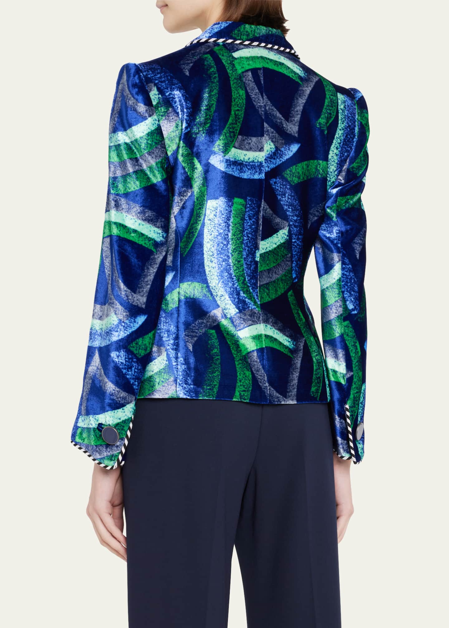 アウターその他 GIORGIO ARMANI Women Outer 415778 GW000844TE13824 GREEN Giorgio Armani Double-Breasted Stretch Wool Blazer Jacket