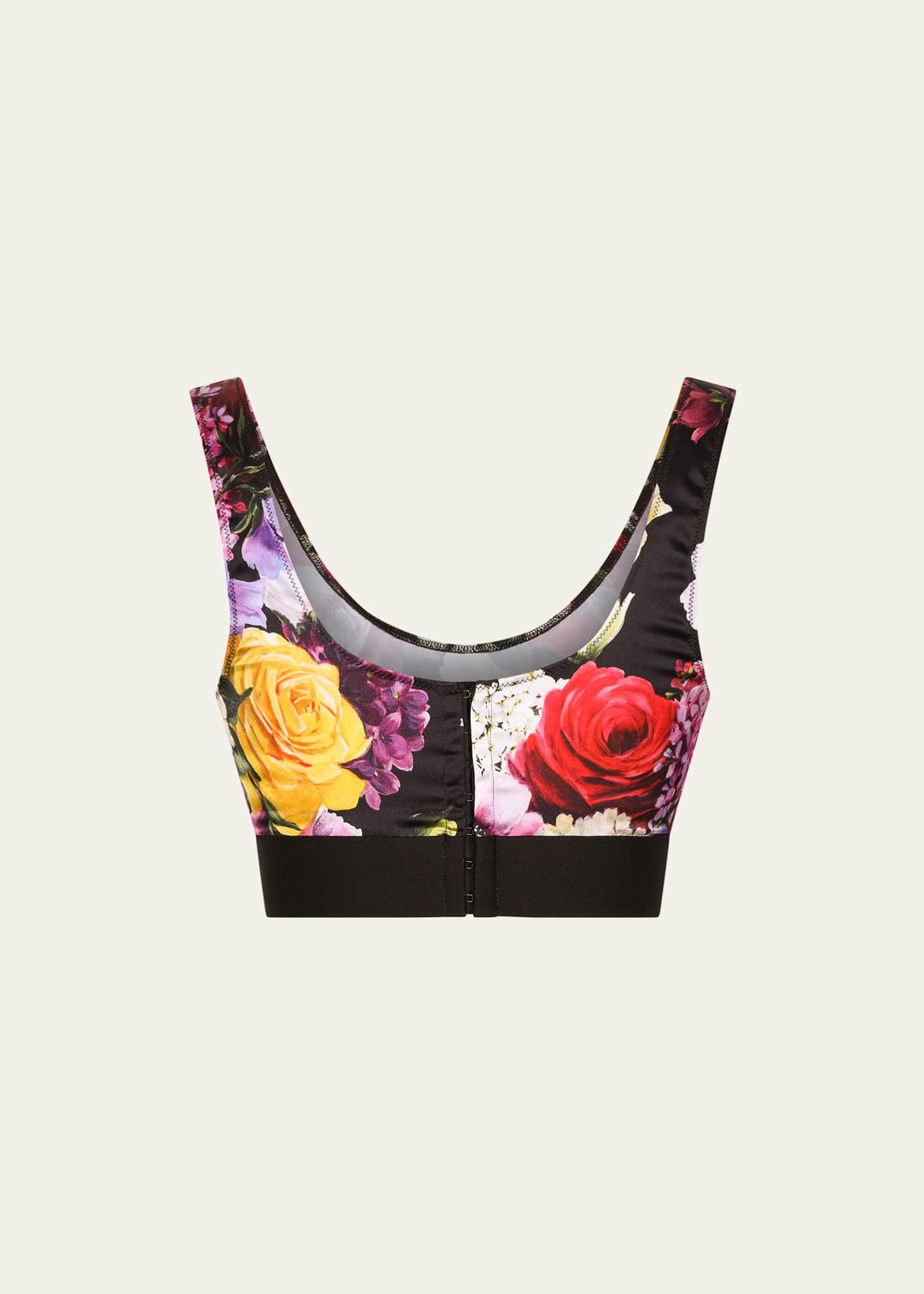 Dolce Gabbana Bralette With Garden Print F756lths5q1 Ha4yb