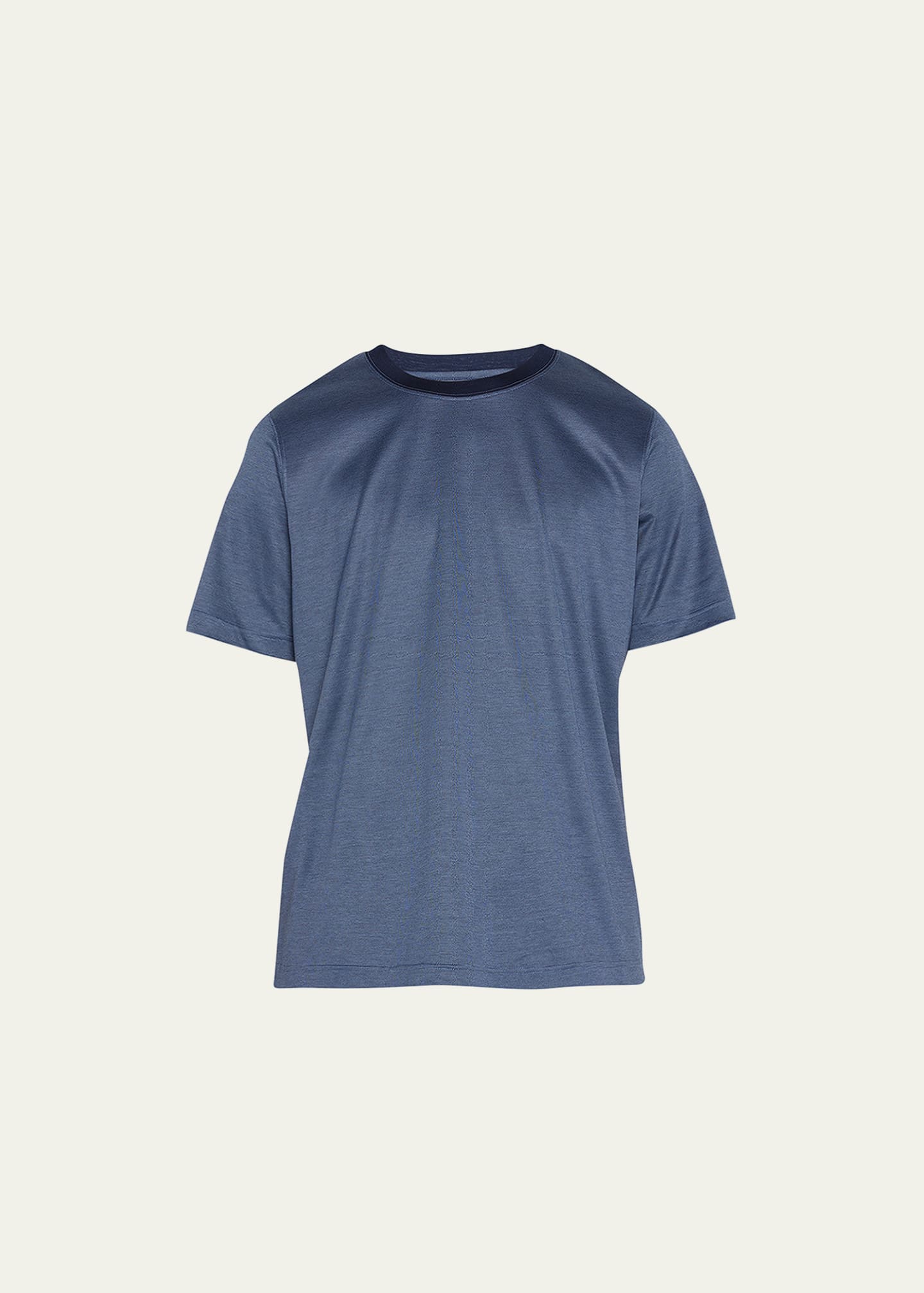 Eton Men's Pinstripe Filo Di Scozia T-Shirt - Bergdorf Goodman