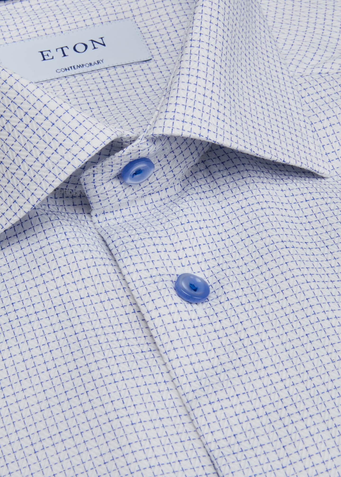 Eton Men's Herringbone-Print Dress Shirt - Bergdorf Goodman
