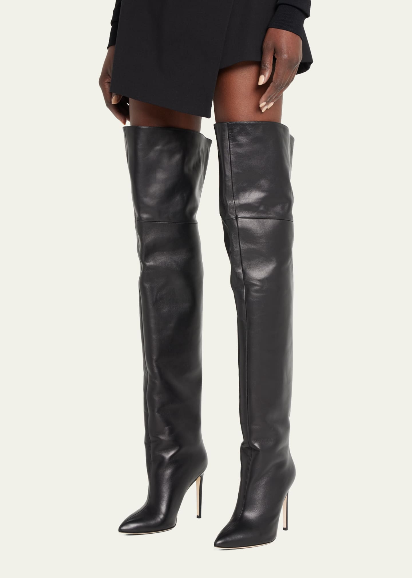 Paris Texas Leather Over-The-Knee Stiletto Boots - Bergdorf Goodman
