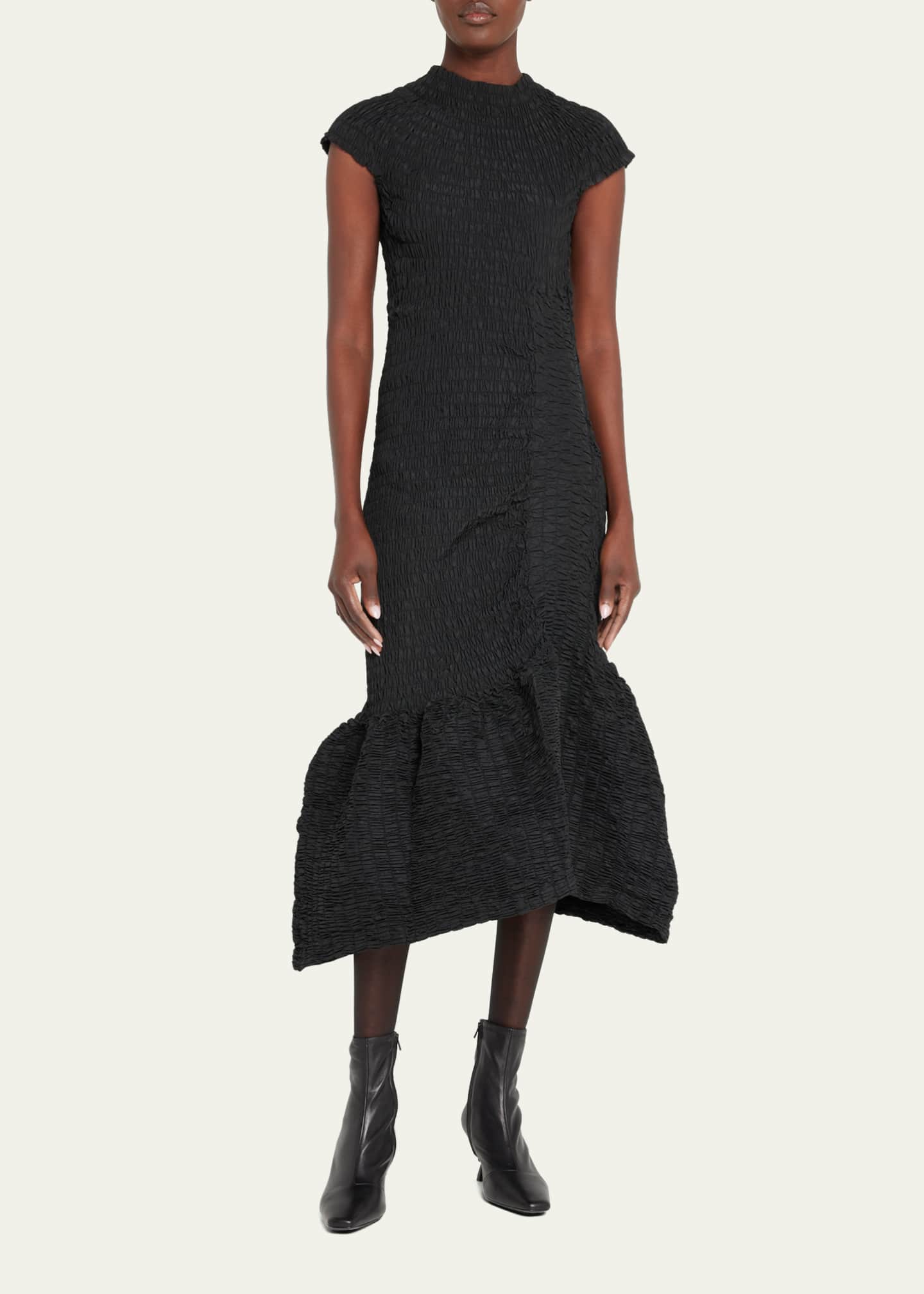 Loeffler Randall Lambskin Kitten-Heel Booties Image 3 of 5