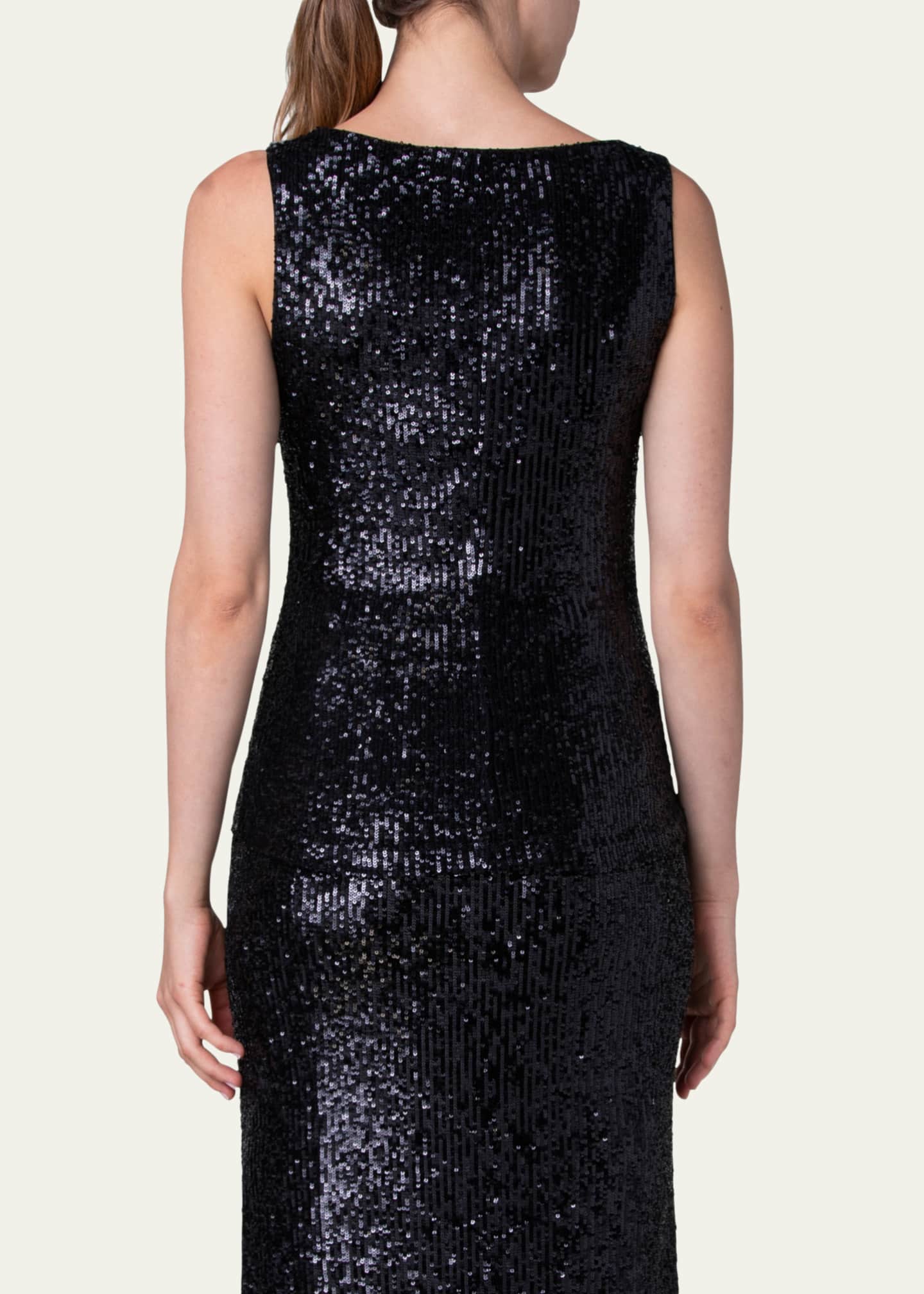 Akris Sequin Embellished Tank Top Bergdorf Goodman