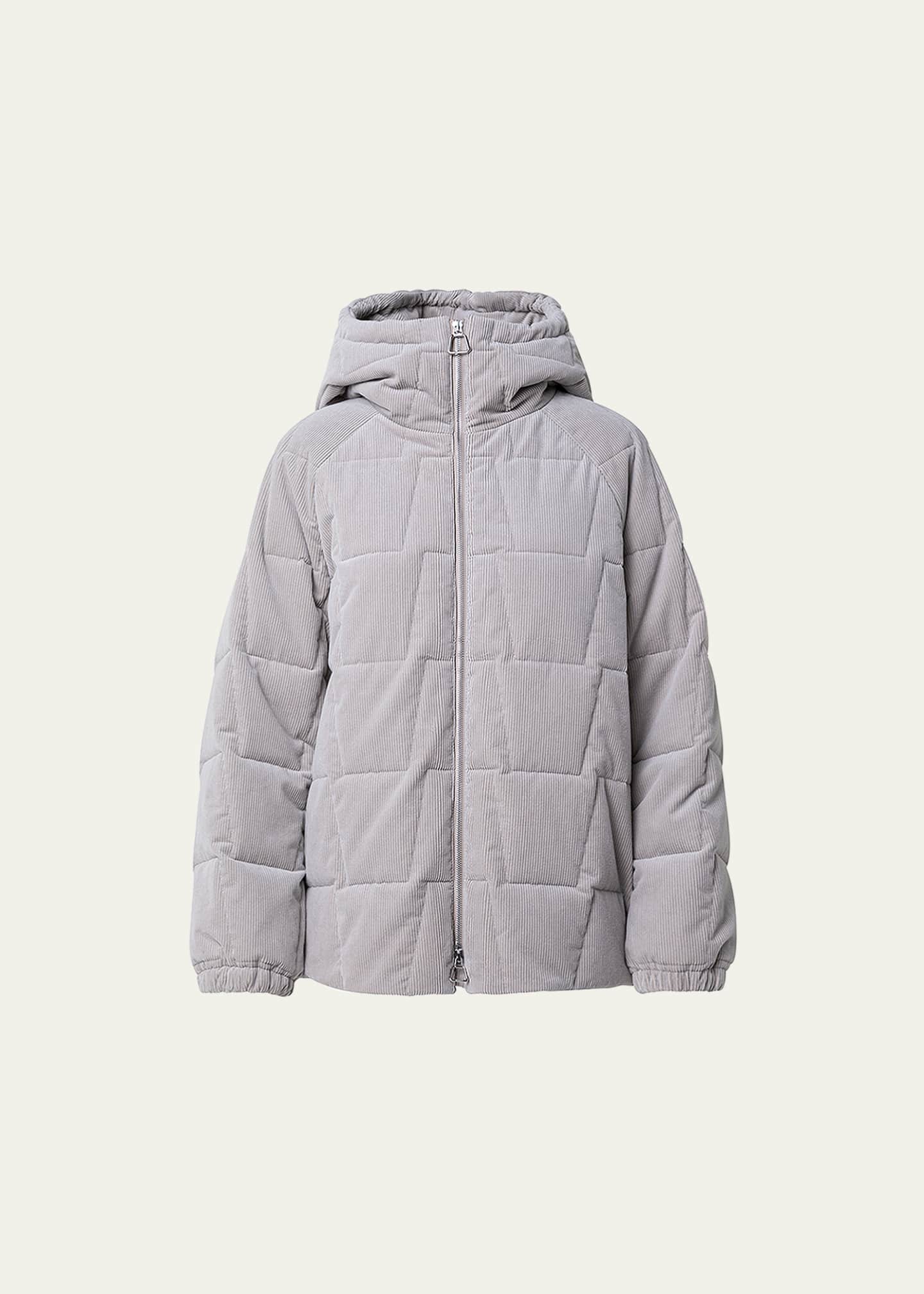 Akris Mavis Trapezoid Quilted Corduroy Parka Jacket Bergdorf Goodman