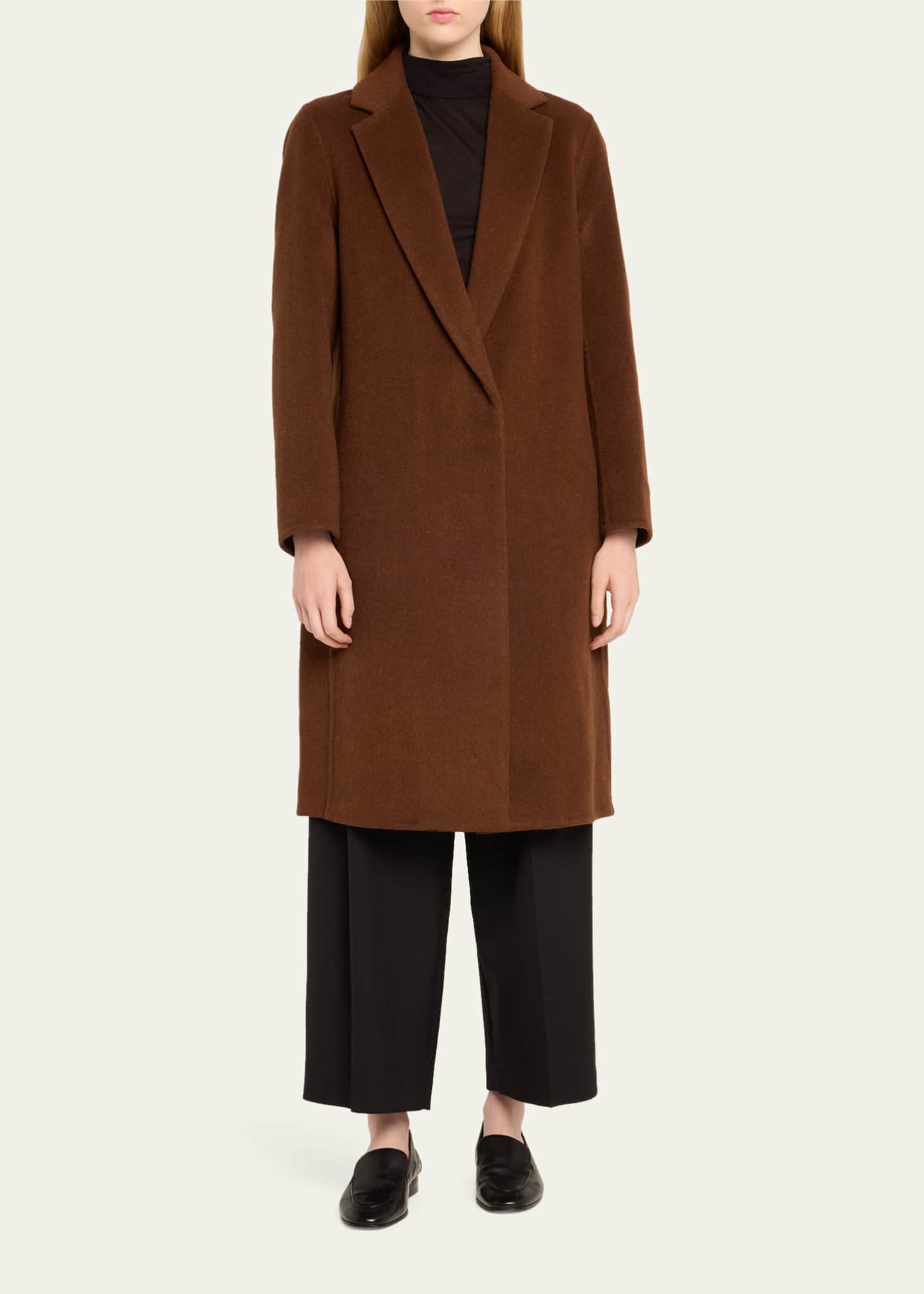 Vince wool blend long coat discount