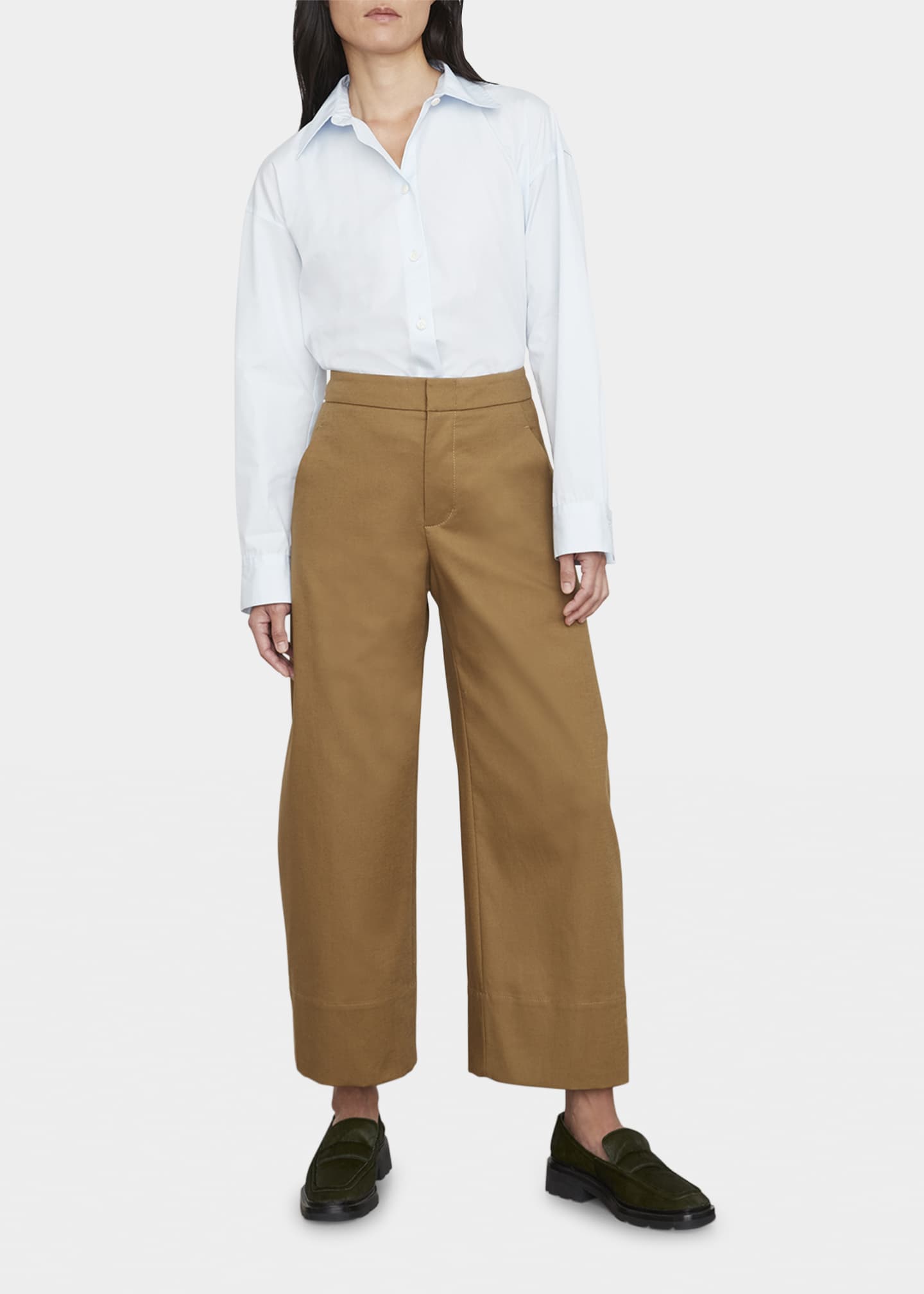 wide leg cotton pants