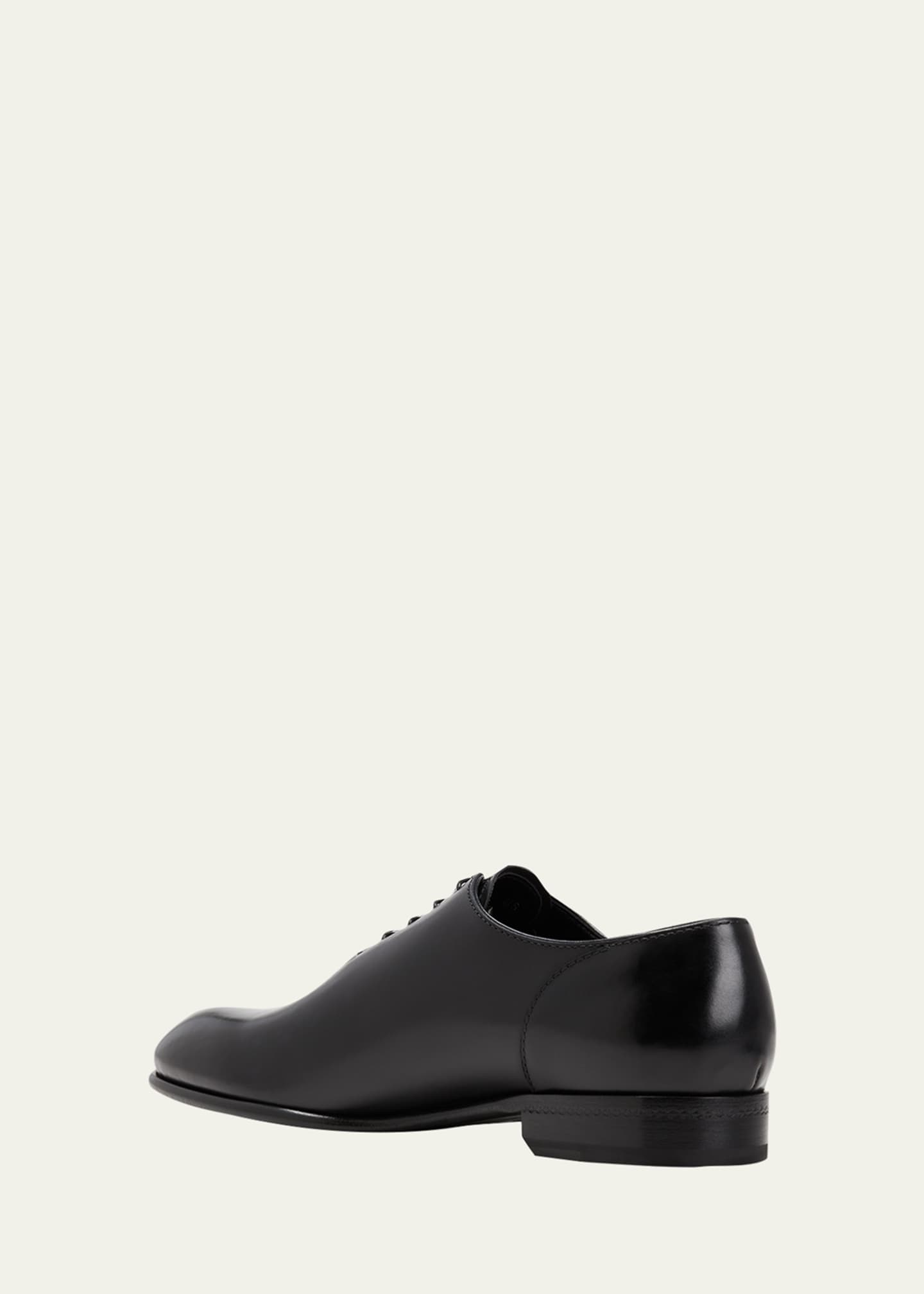 ZEGNA Men's Vienna Blake Hand-Buffed Leather Oxfords Image 4 of 5