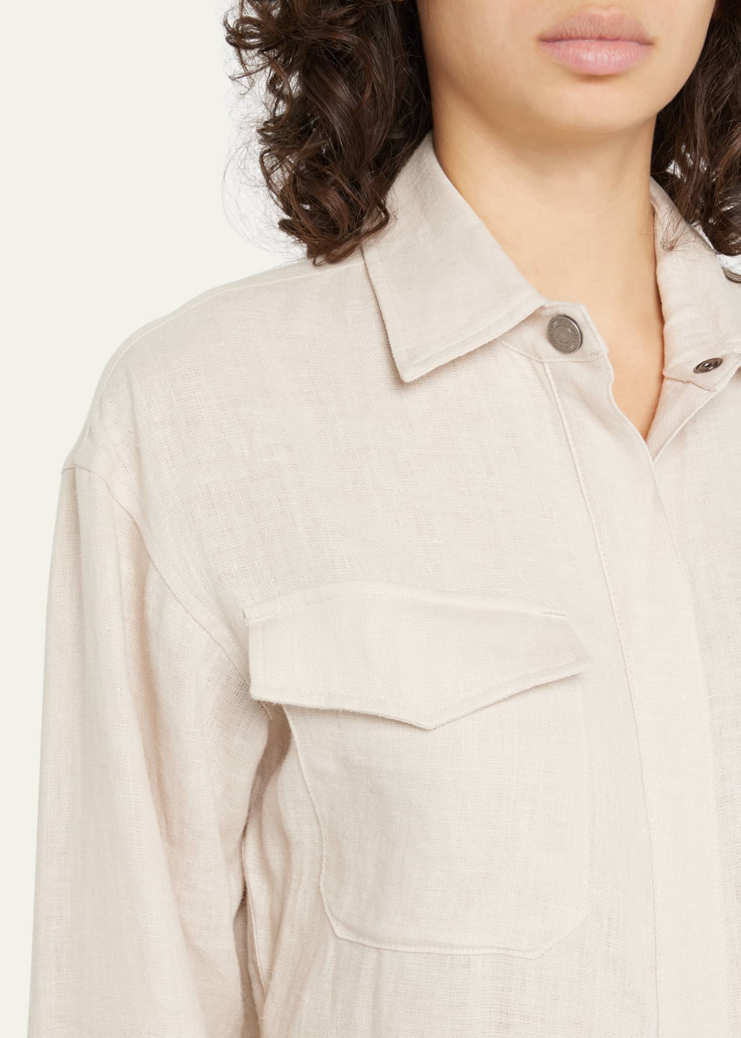 Rivet Utility Powerhouse Linen Utility Jumpsuit Bergdorf Goodman