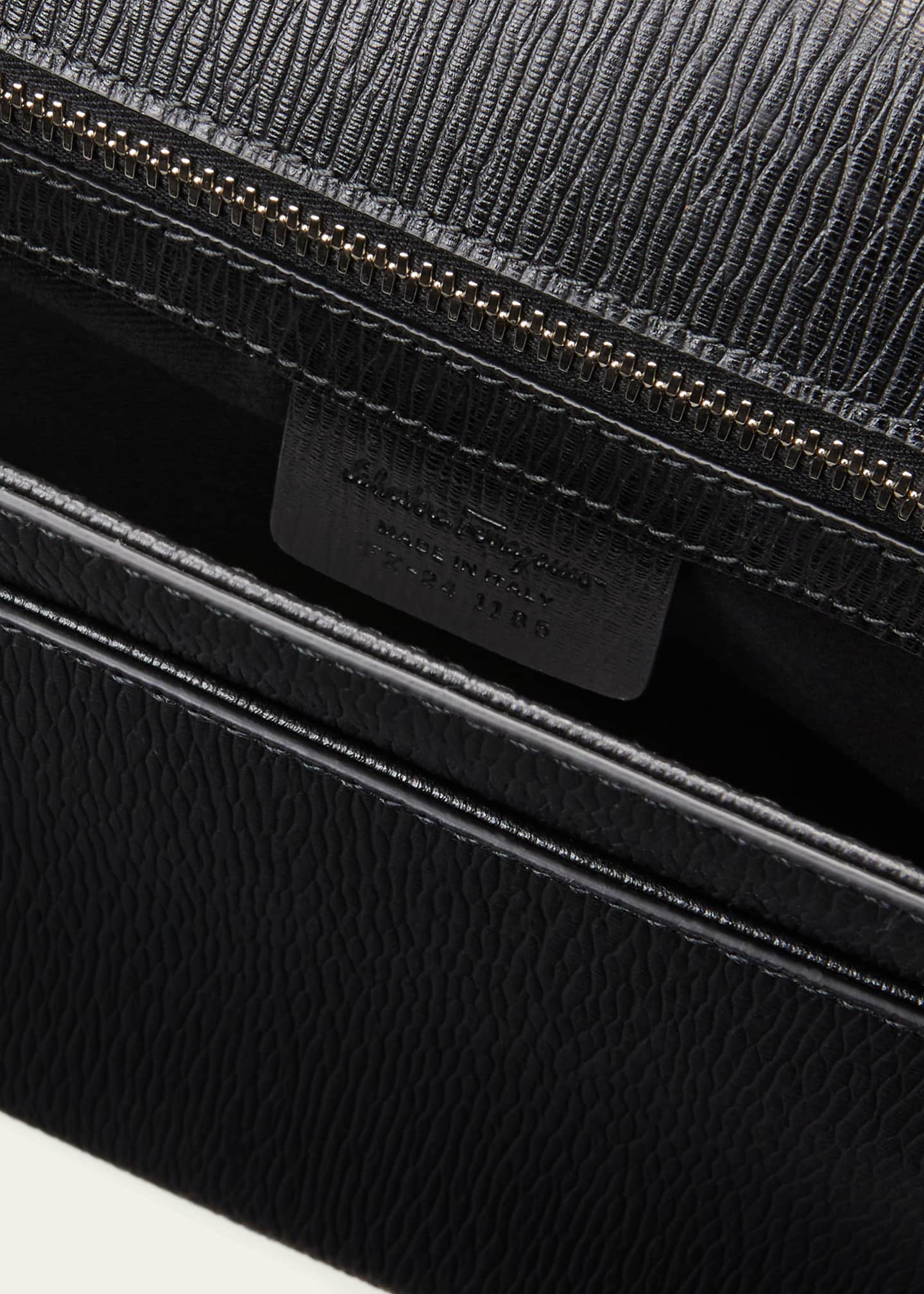 Ferragamo Men's Gancini Revival Leather Messenger Bag Bergdorf Goodman