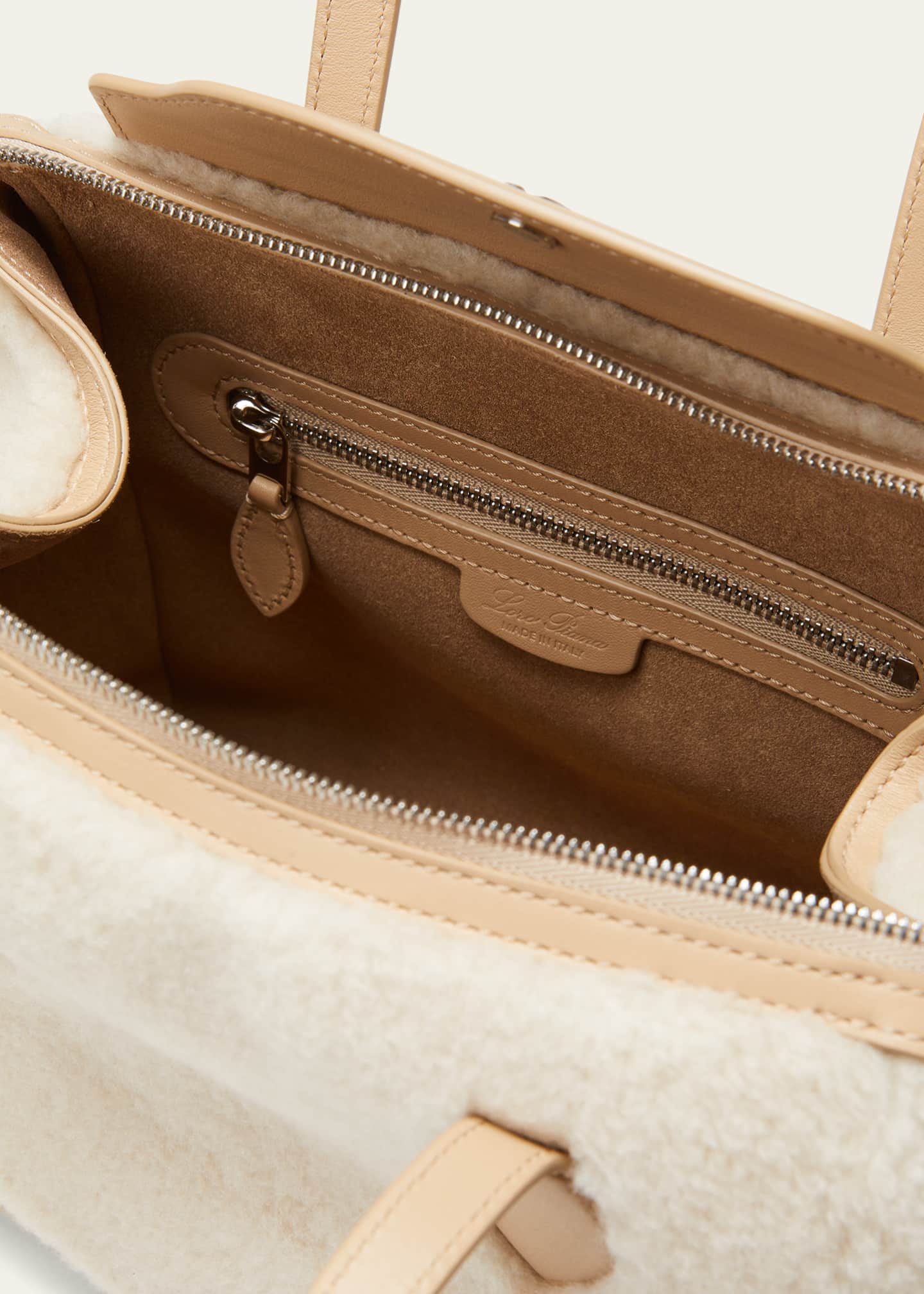 Loro Piana Micro Sesia Wicker & Leather Handbag In B3j6 Malt Guava S